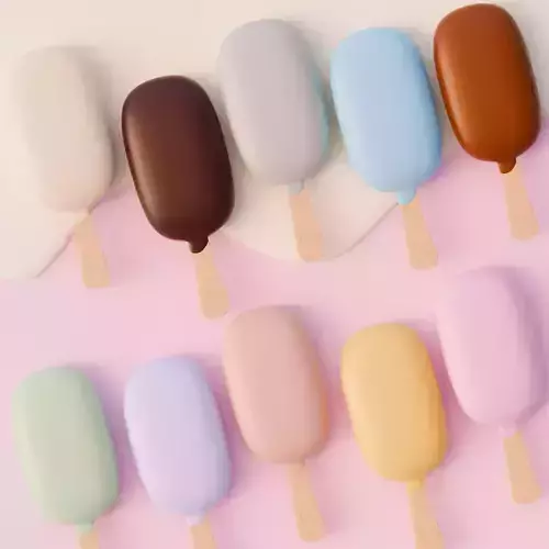 Stylized Popstick Ice Cream Pack 3D model