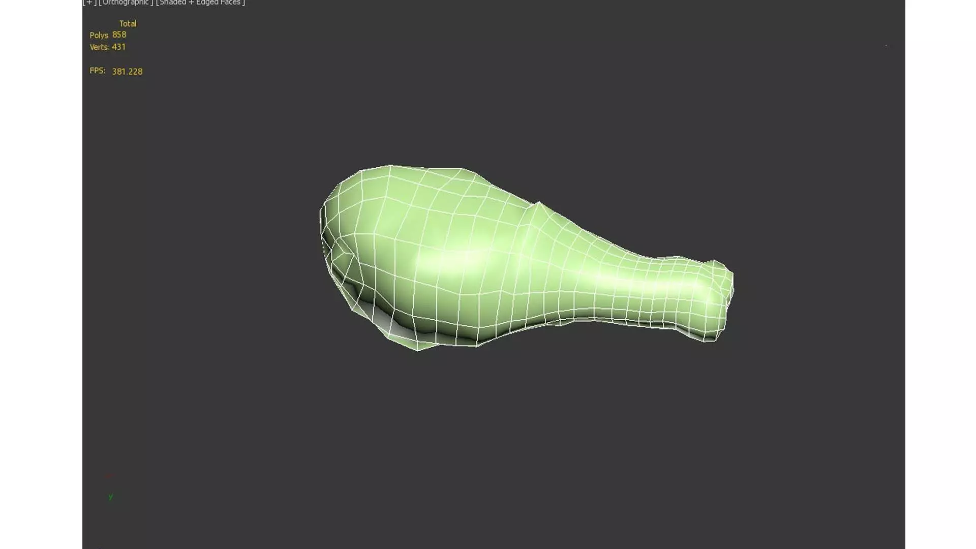 chicken leg Free low-poly 3D model_7