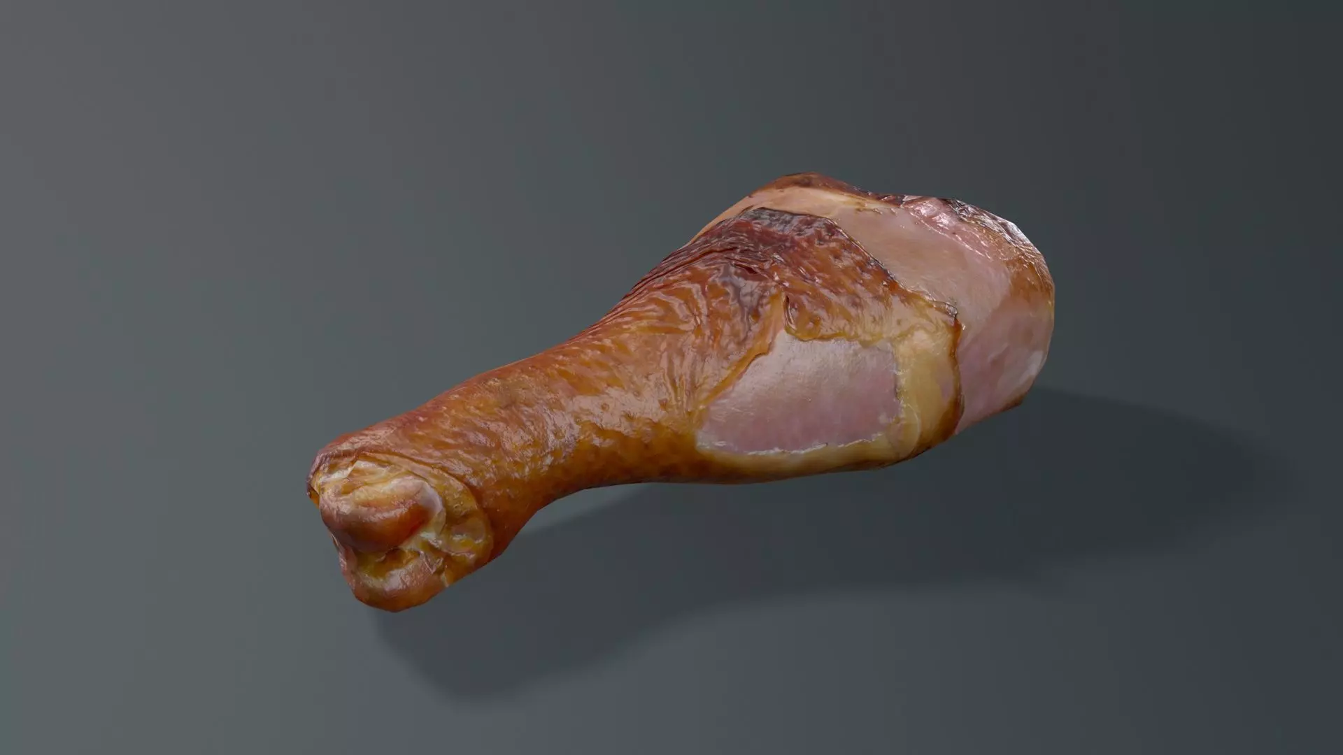 chicken leg Free low-poly 3D model_0