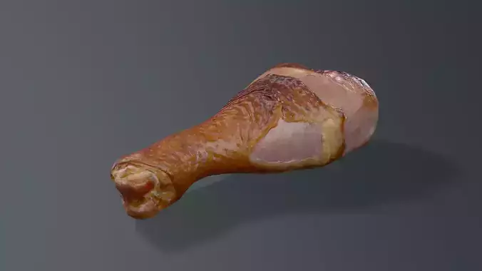 chicken leg Free low-poly 3D model