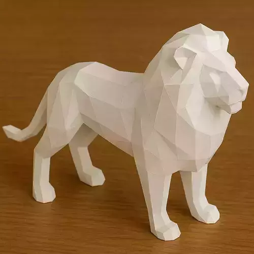 Papercraft Lion