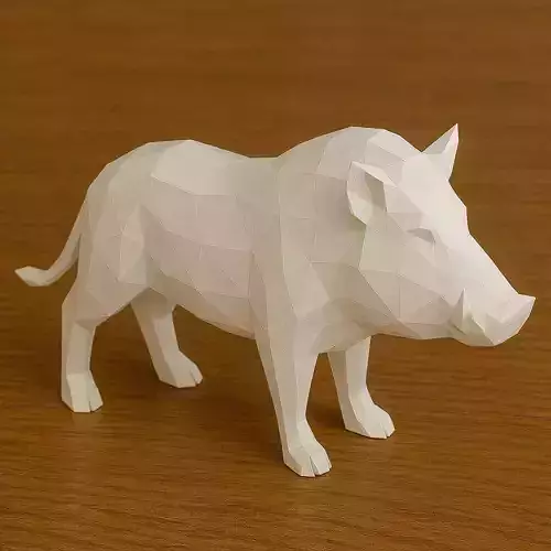Papercraft Wild Boar