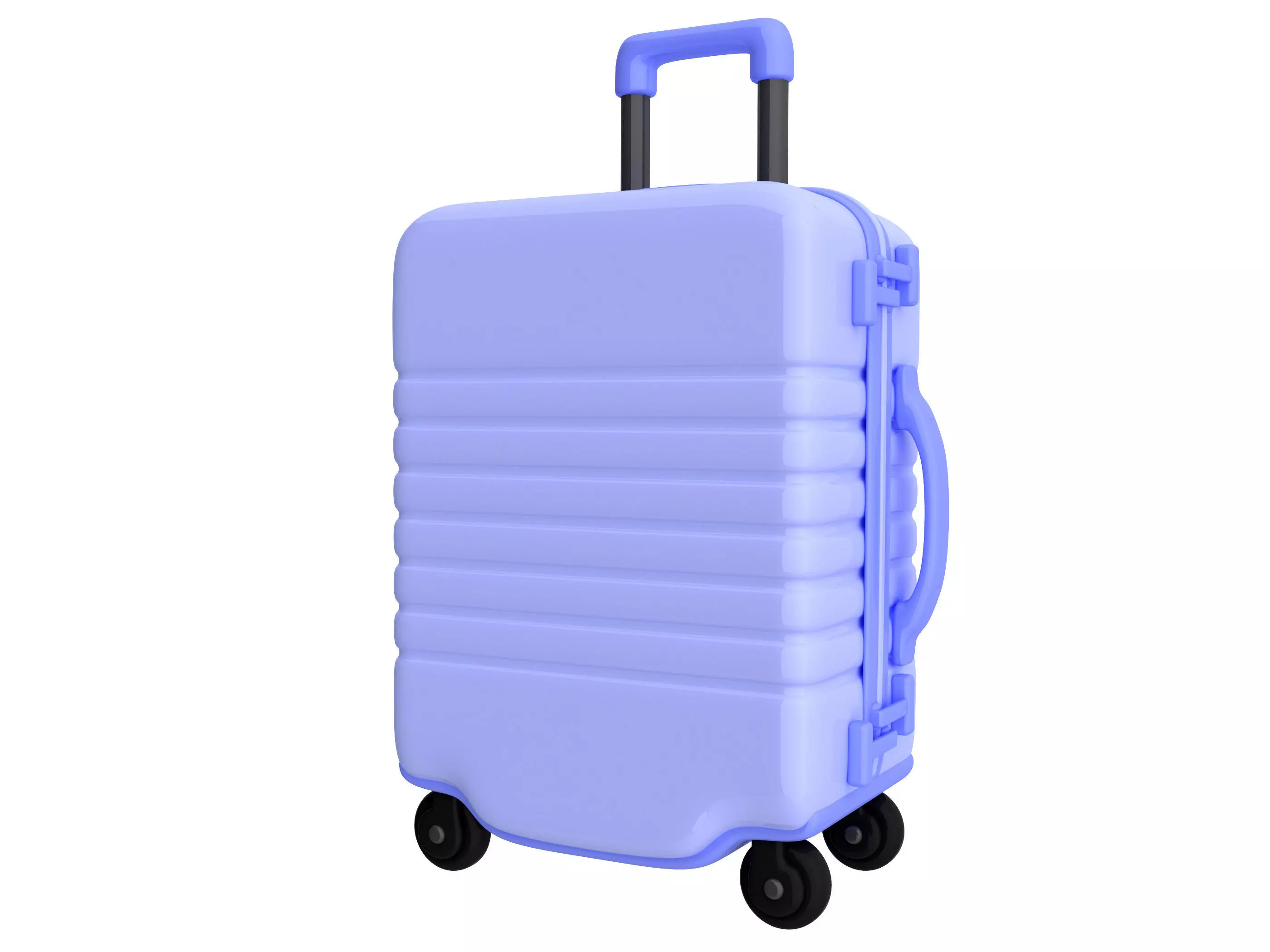 suitcase Low-poly 3D model_4