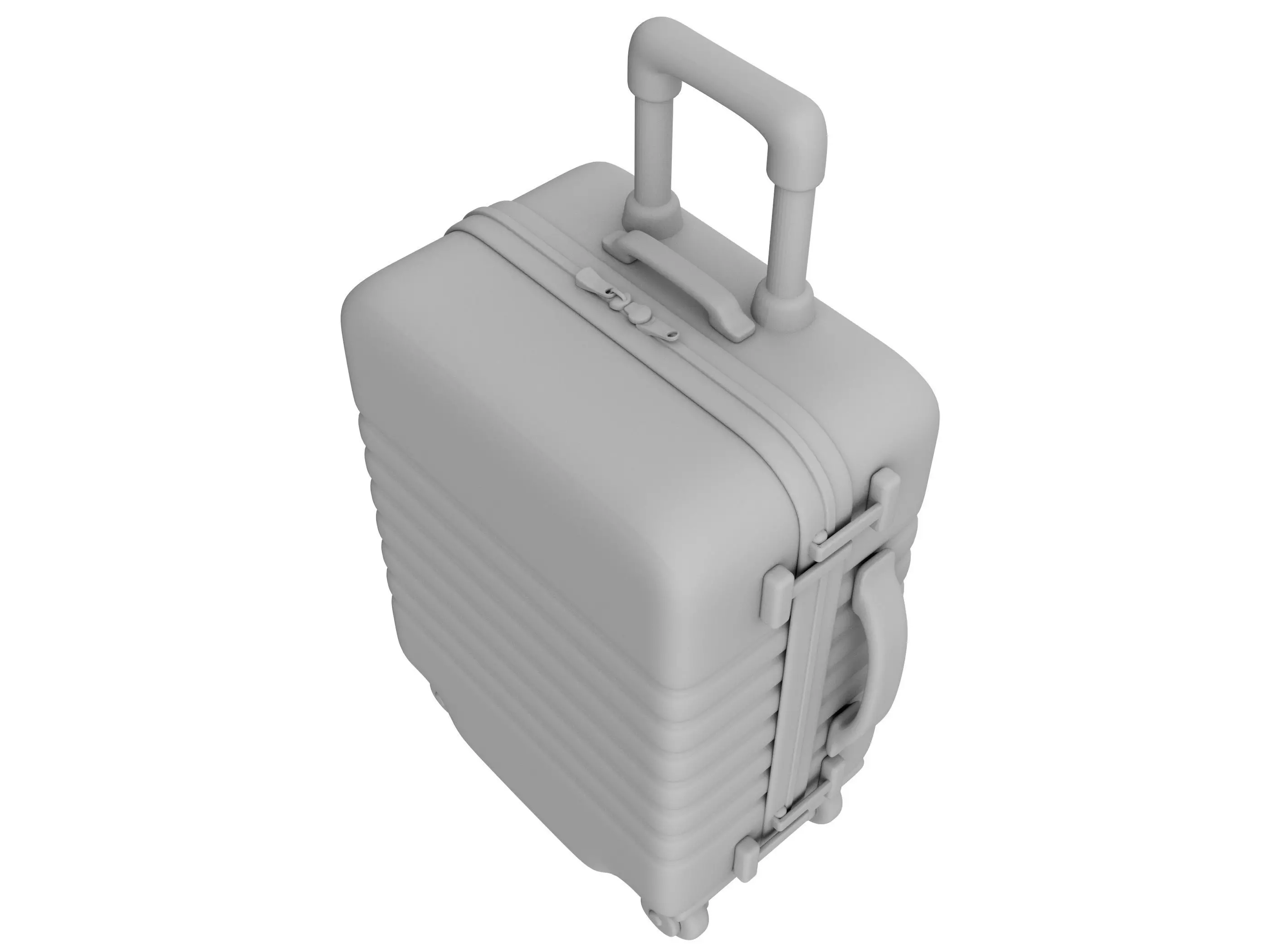 suitcase Low-poly 3D model_6