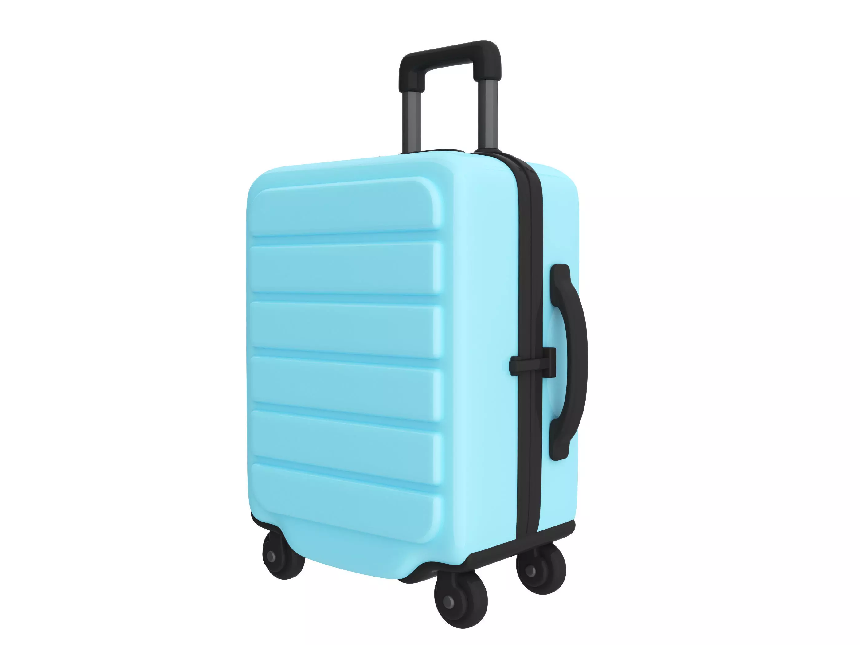 suitcase Low-poly 3D model_1