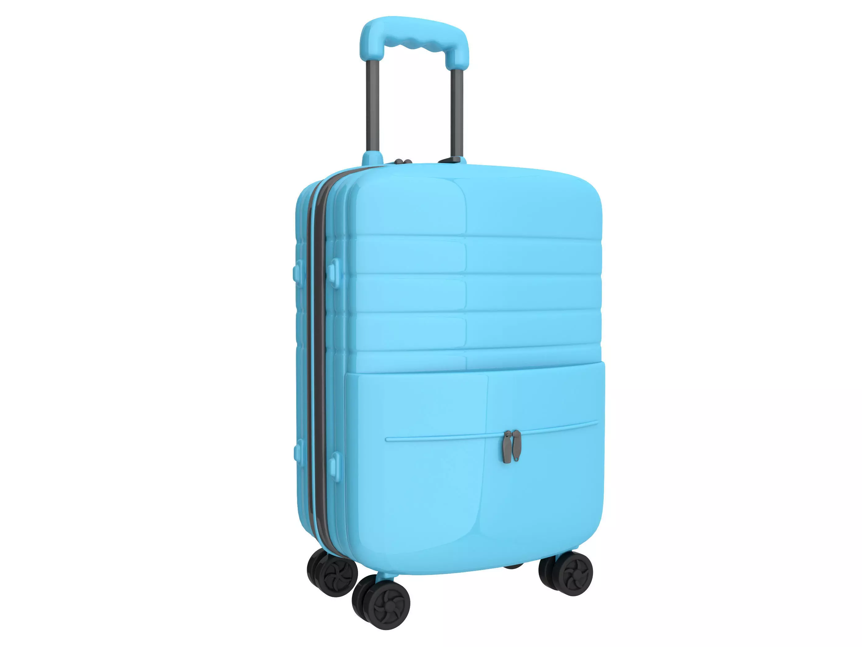 suitcase Low-poly 3D model_2