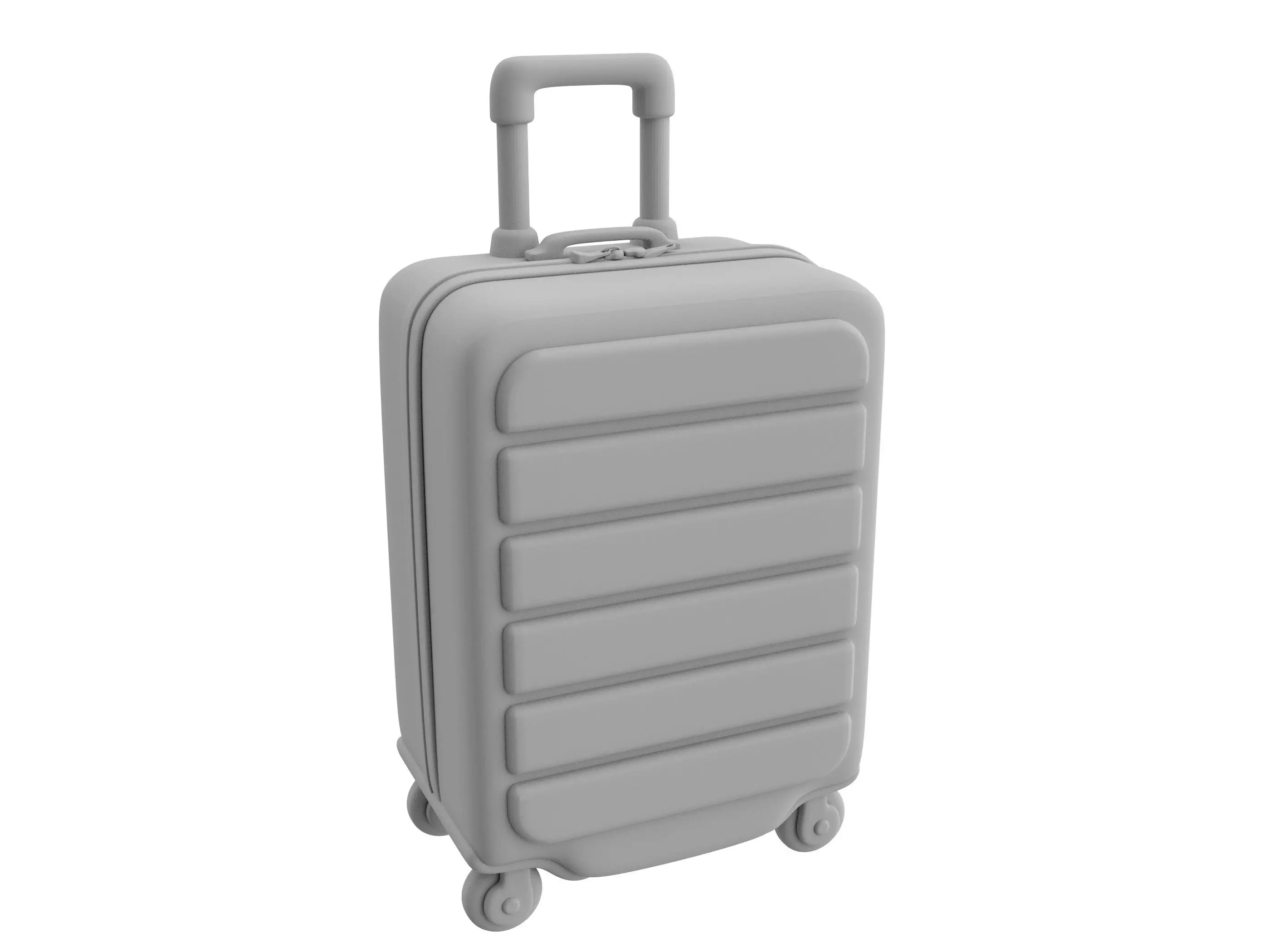 suitcase Low-poly 3D model_12