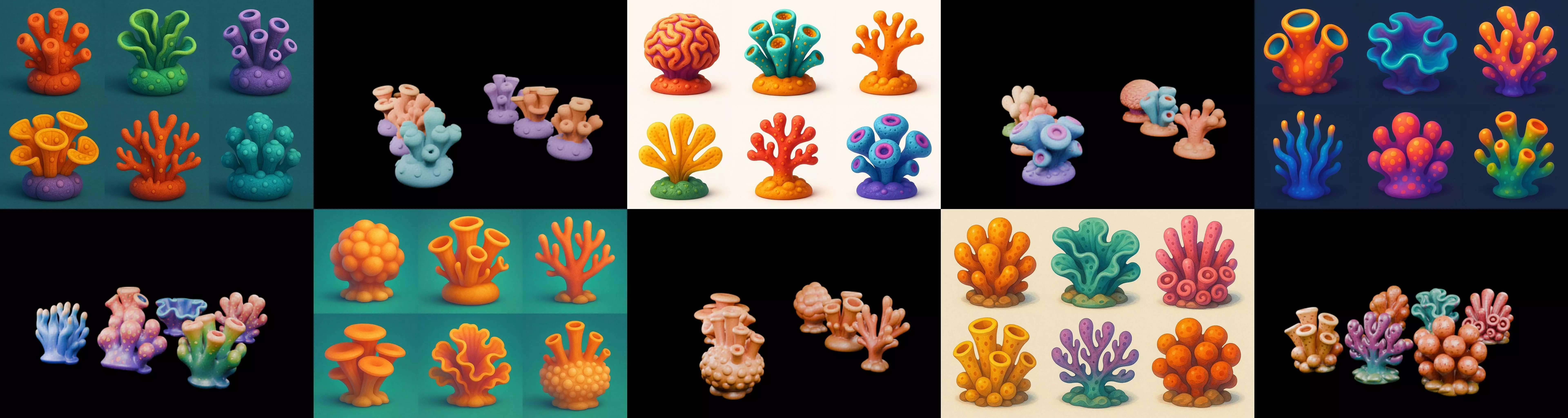 Aqua Life bundle 9 pack 100 glb 3D model_9