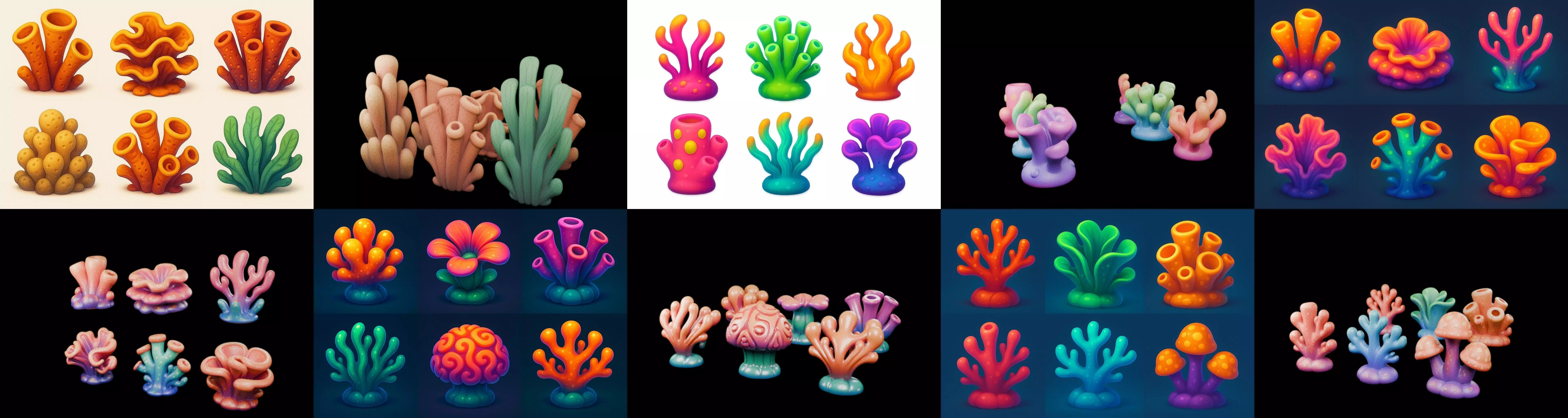 Aqua Life bundle 9 pack 100 glb 3D model_14