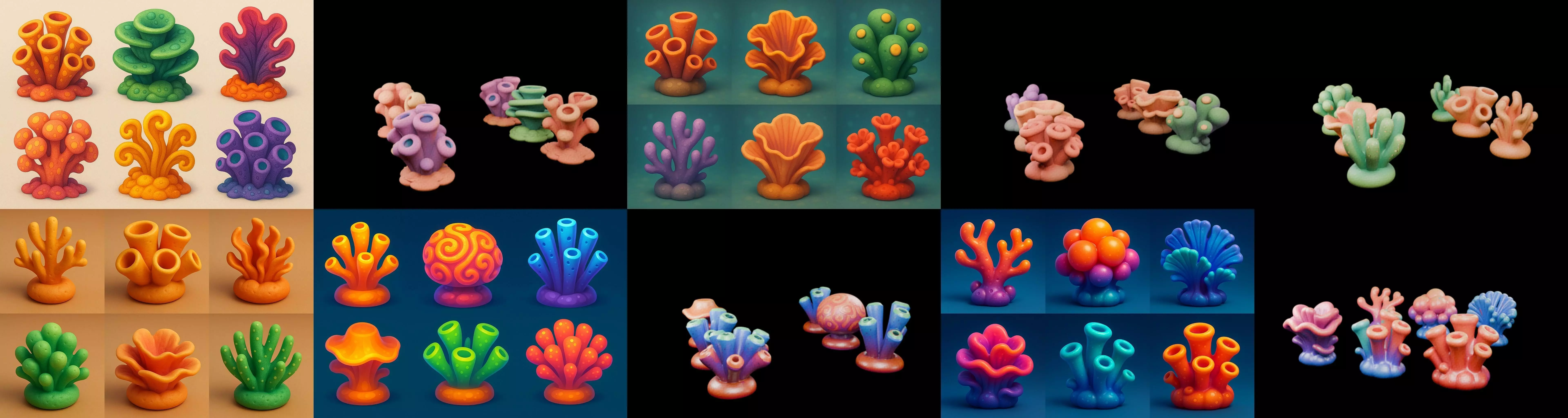 Aqua Life bundle 9 pack 100 glb 3D model_6