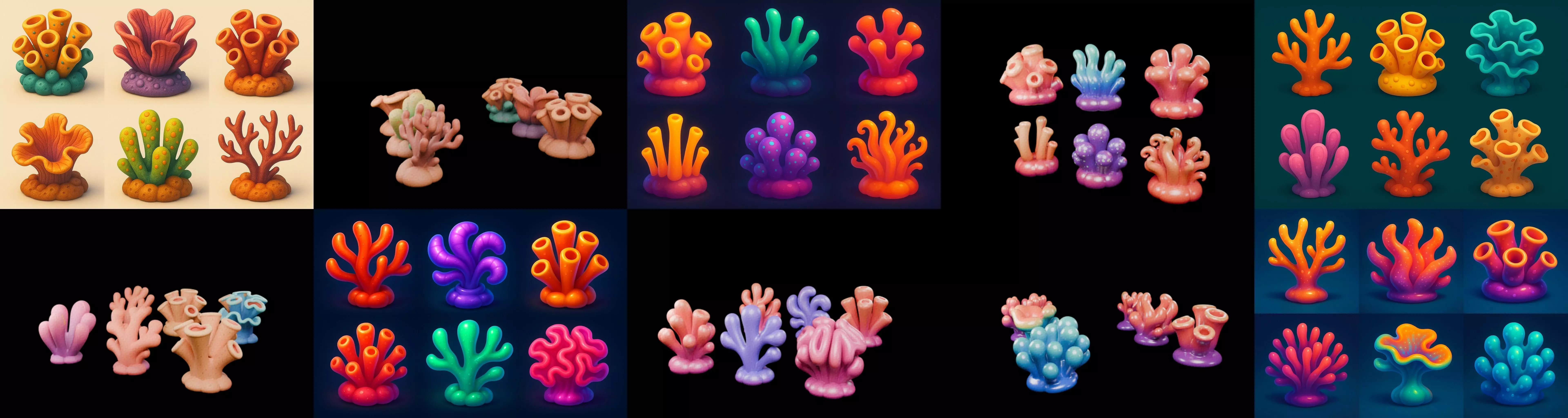 Aqua Life bundle 9 pack 100 glb 3D model_4