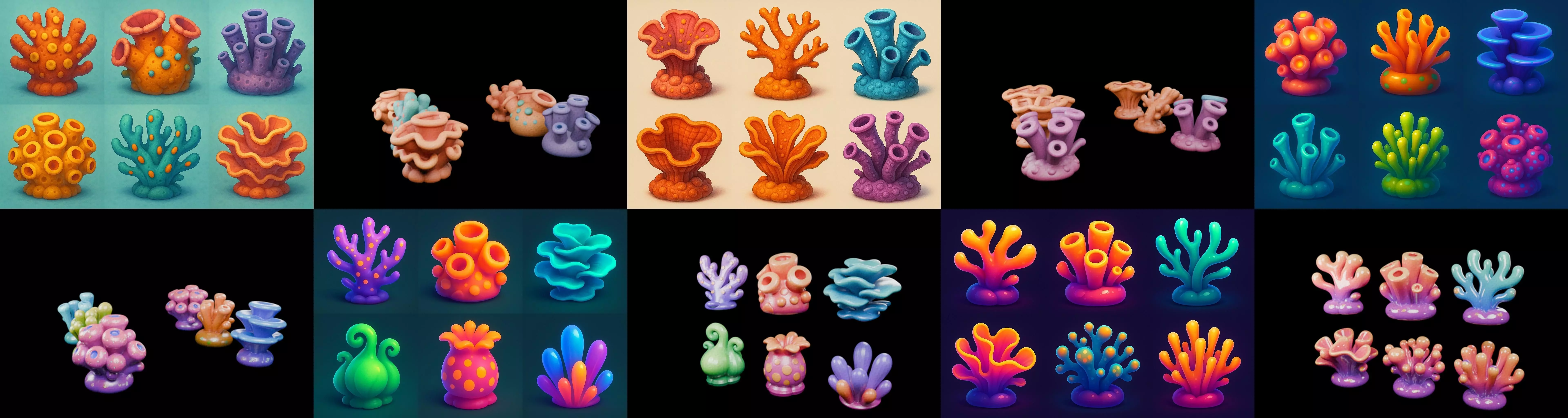 Aqua Life bundle 9 pack 100 glb 3D model_13