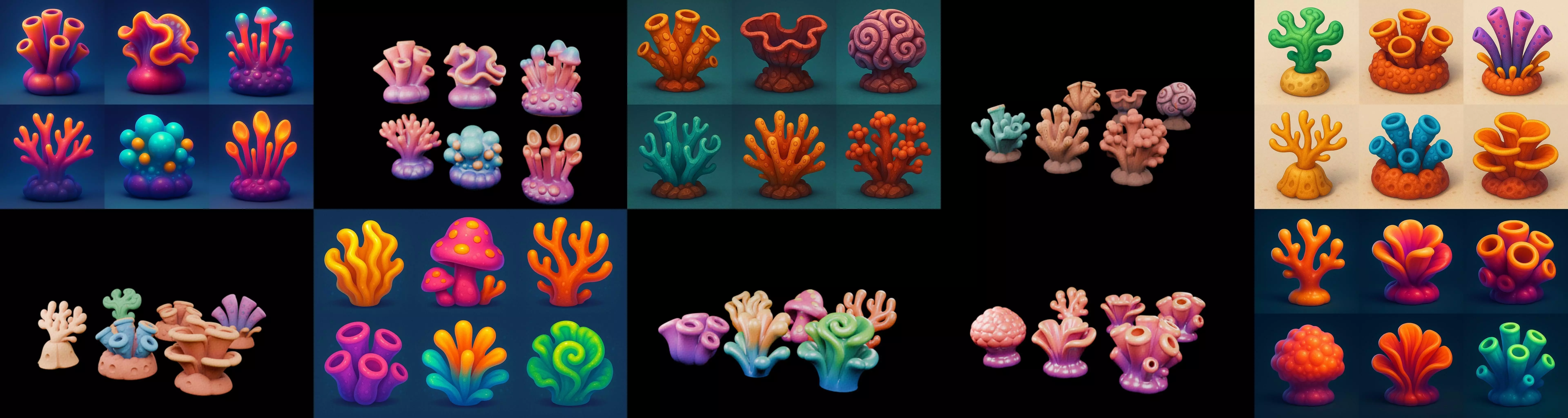 Aqua Life bundle 9 pack 100 glb 3D model_12