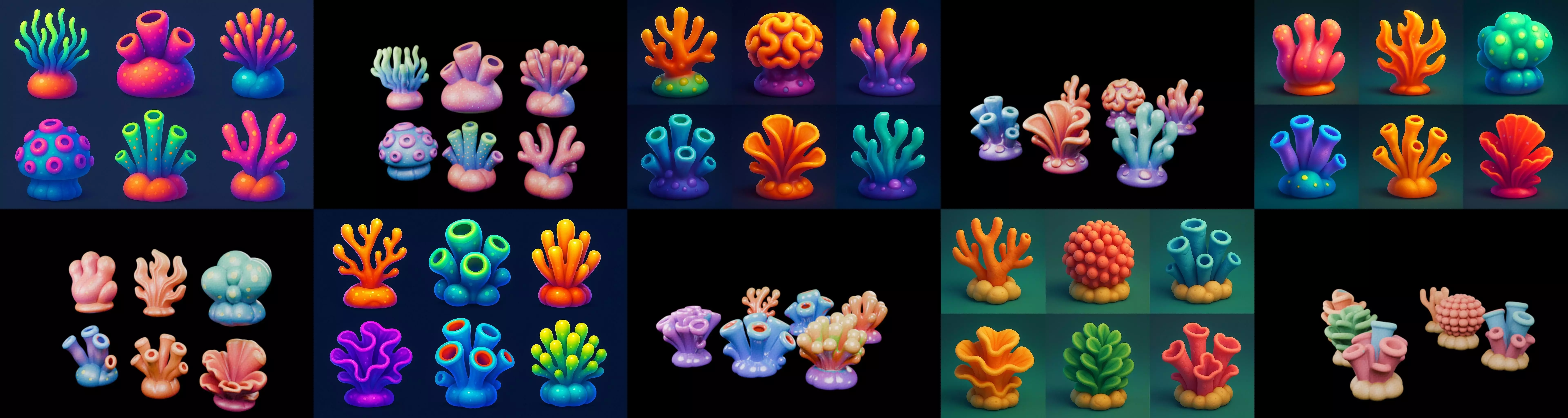 Aqua Life bundle 9 pack 100 glb 3D model_0