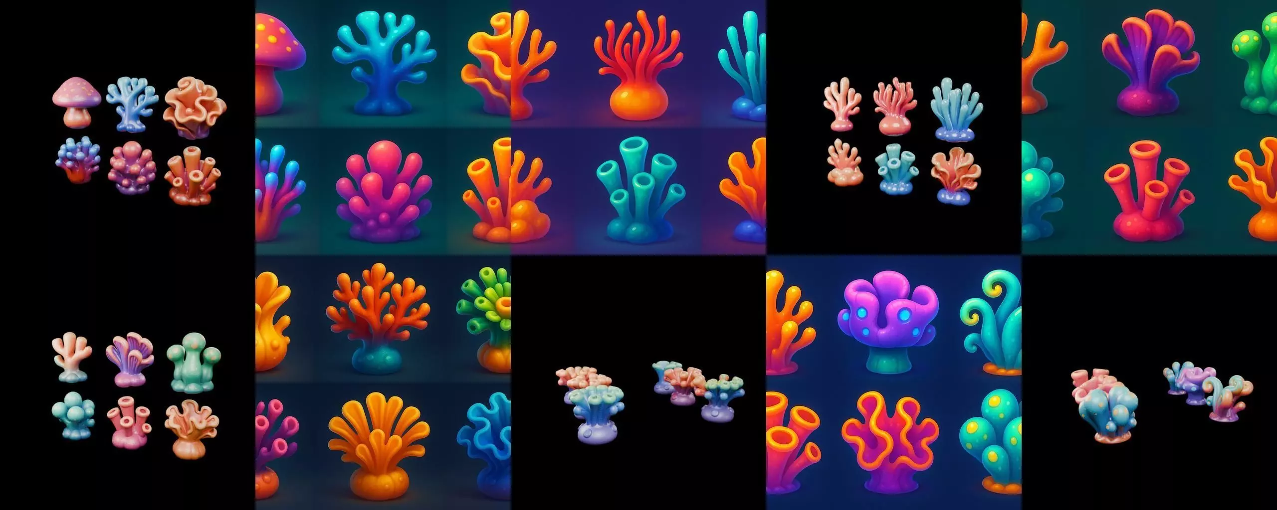 Aqua Life bundle 9 pack 100 glb 3D model_2