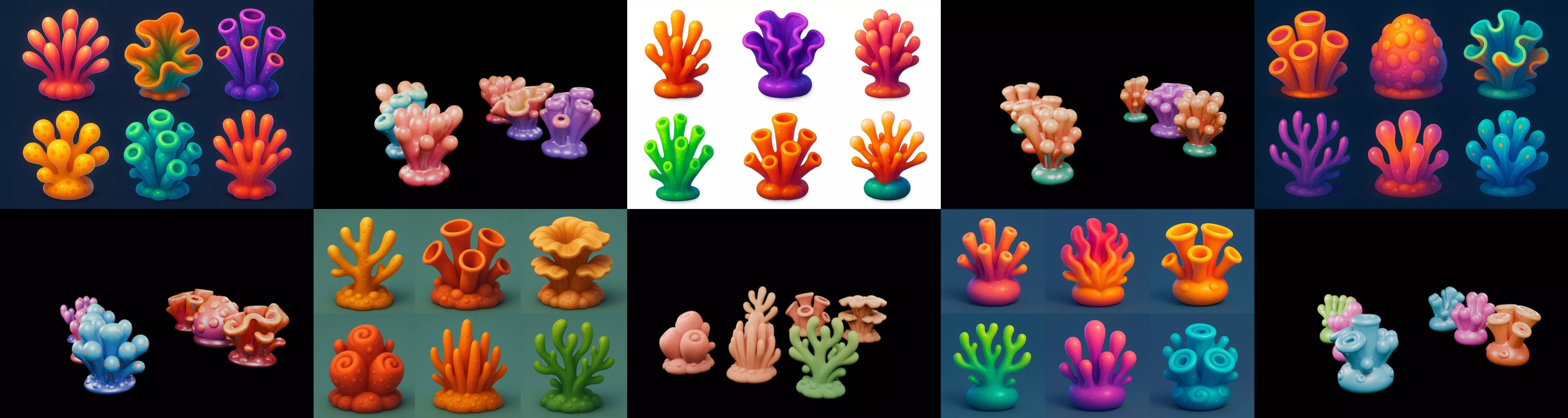 Aqua Life bundle 9 pack 100 glb 3D model_5