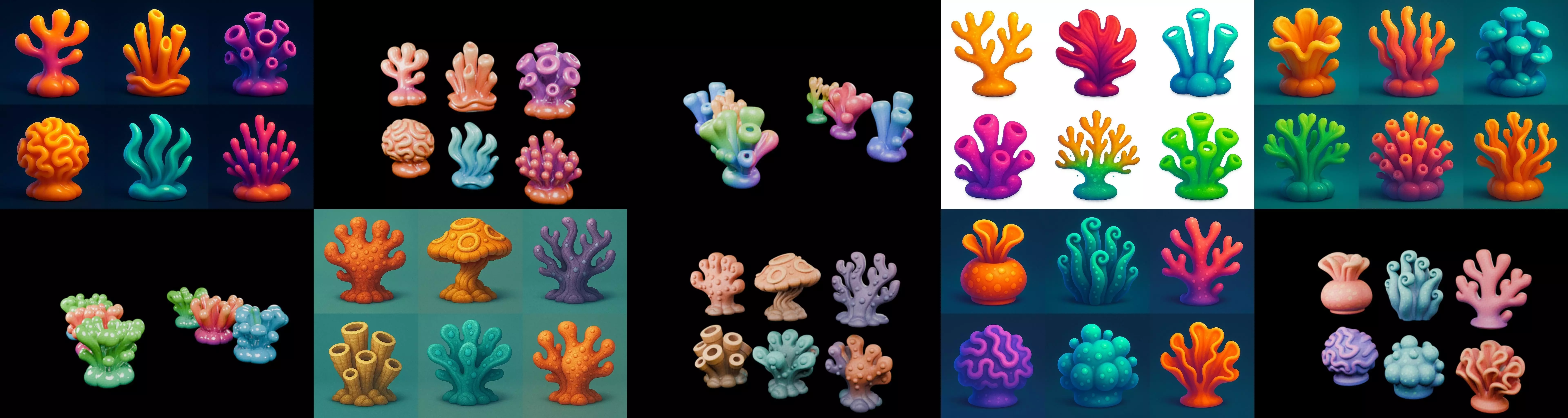 Aqua Life bundle 9 pack 100 glb 3D model_8