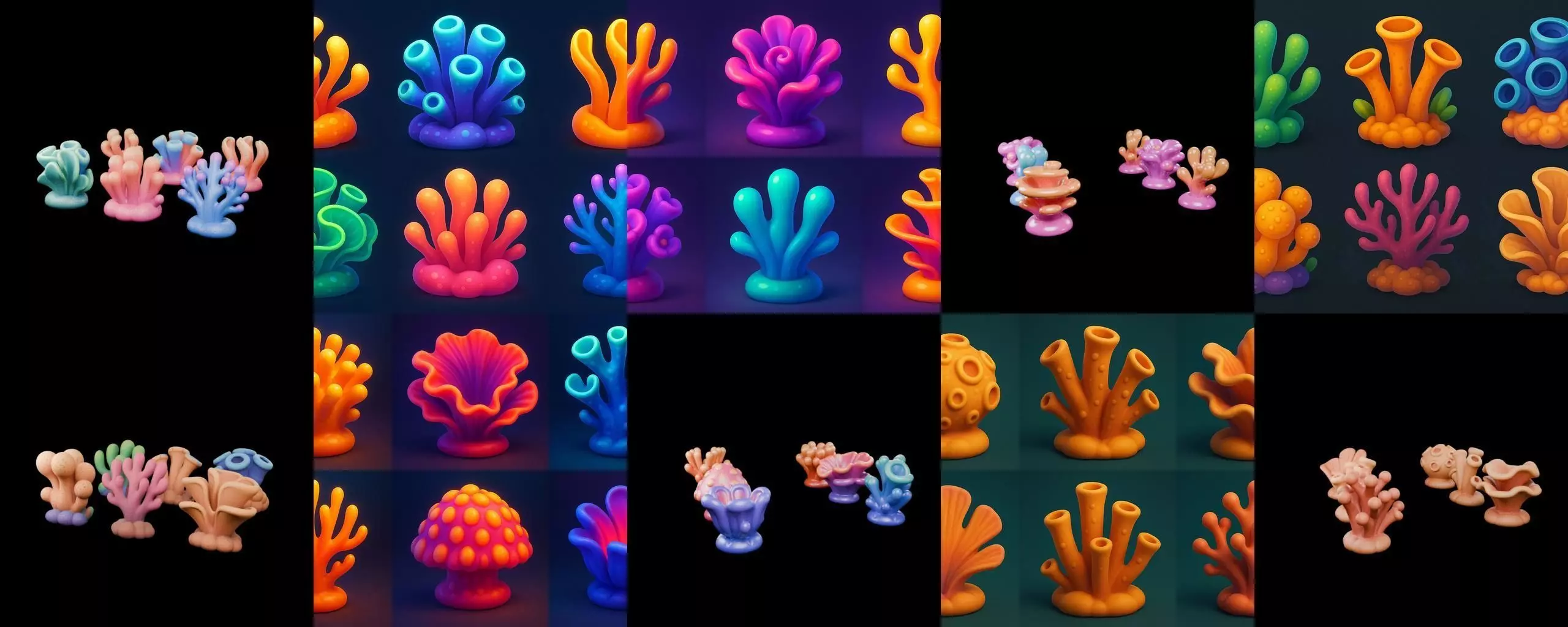 Aqua Life bundle 9 pack 100 glb 3D model_7