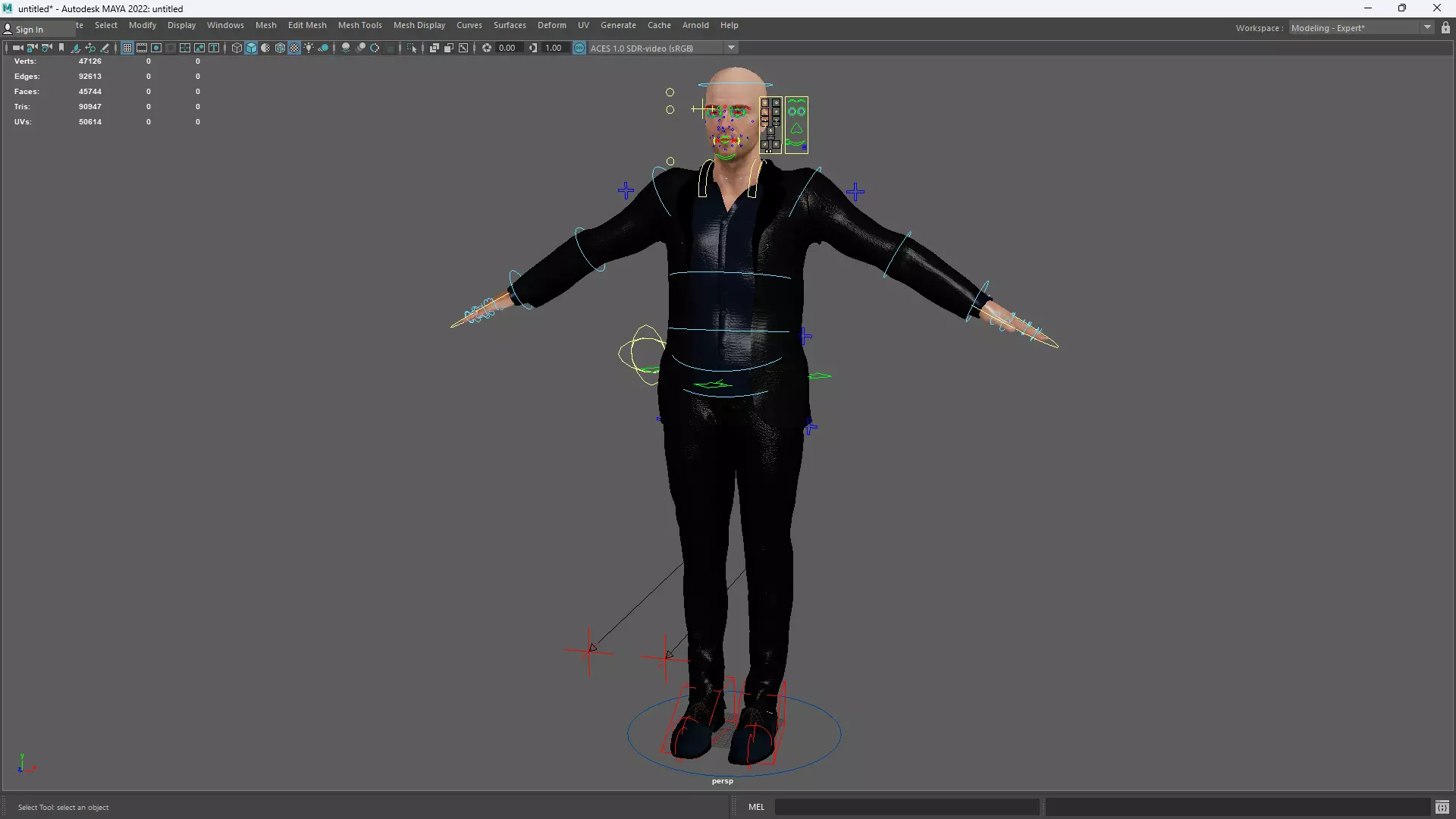 Realistic Male 3D Model in Elegant Suit Fully Low-poly 3D model_17