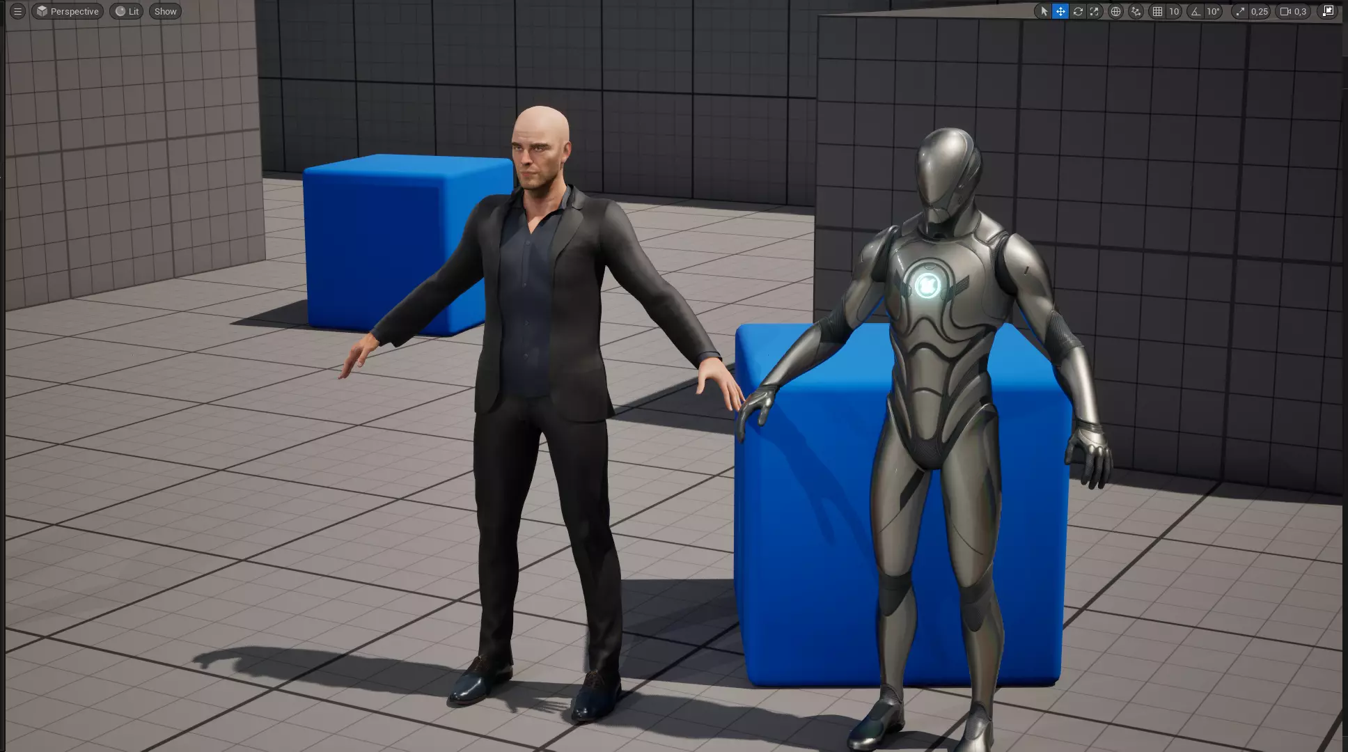 Realistic Male 3D Model in Elegant Suit Fully Low-poly 3D model_23