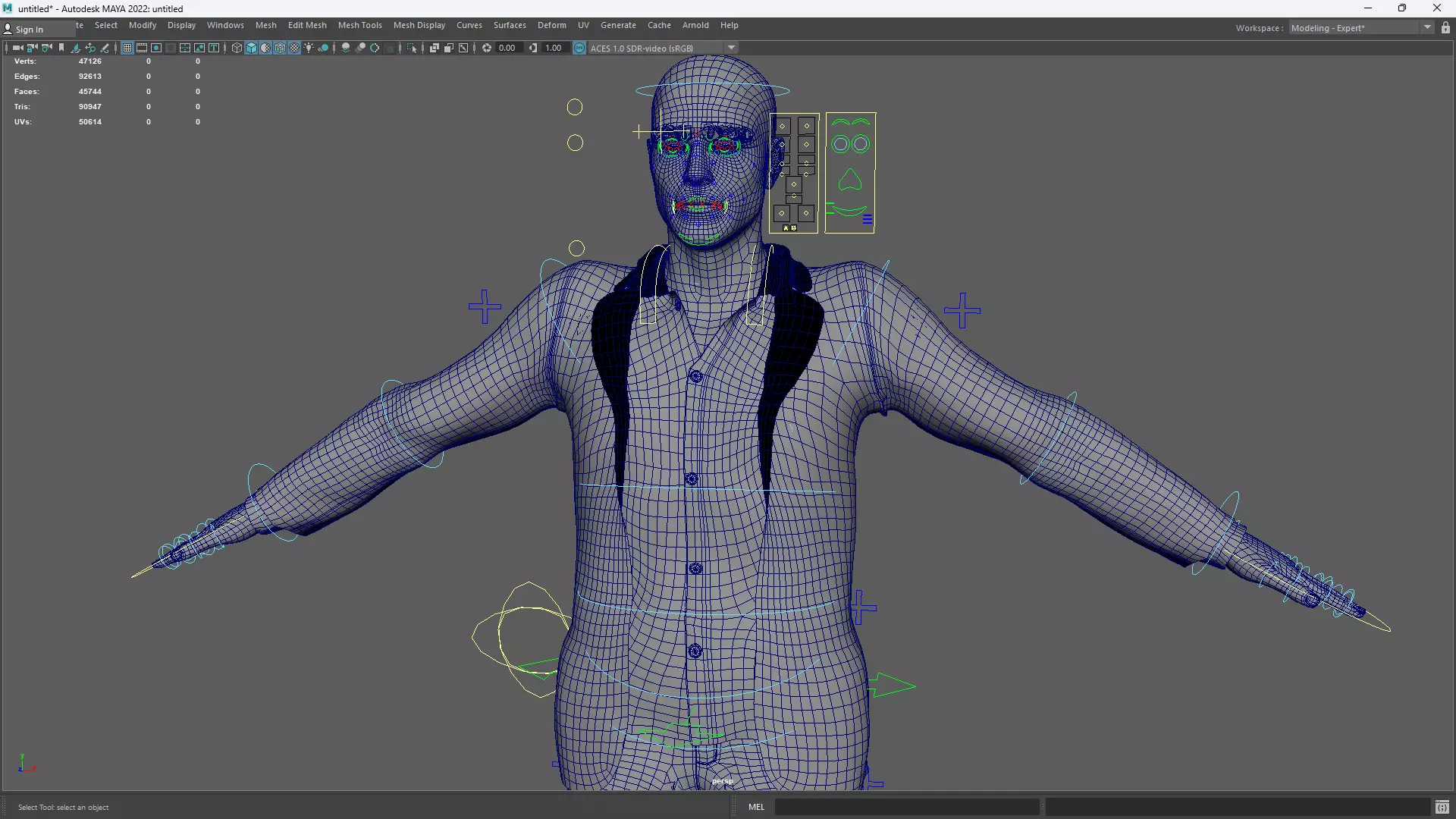 Realistic Male 3D Model in Elegant Suit Fully Low-poly 3D model_18