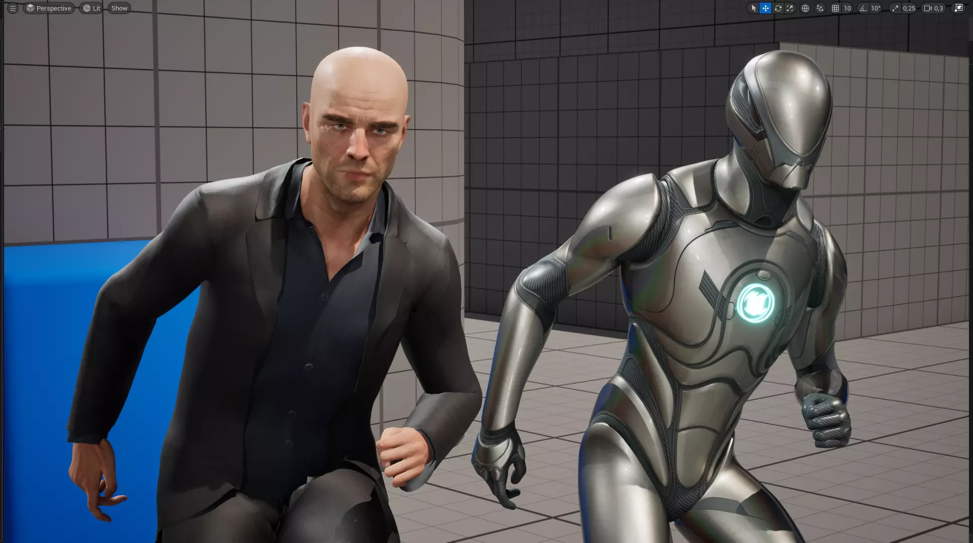 Realistic Male 3D Model in Elegant Suit Fully Low-poly 3D model_22