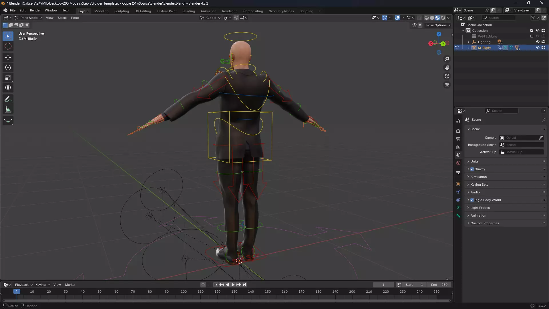 Realistic Male 3D Model in Elegant Suit Fully Low-poly 3D model_15