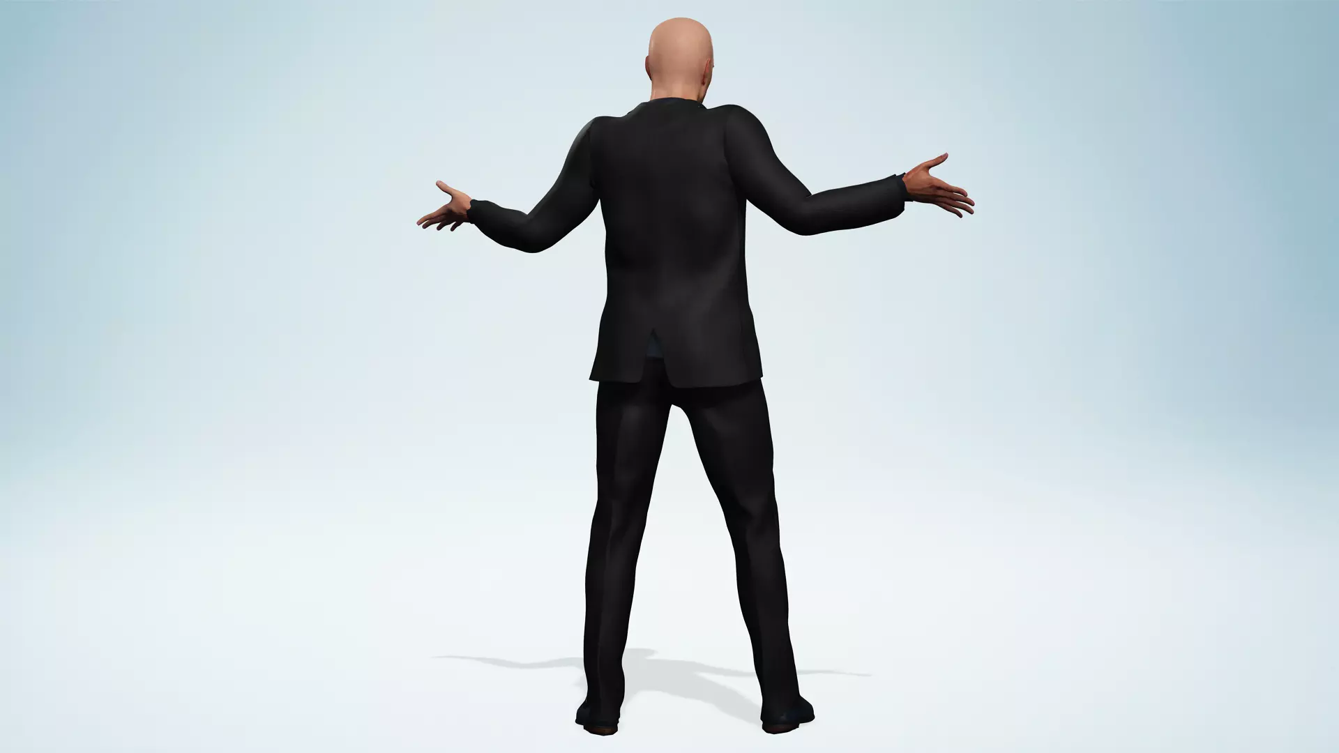 Realistic Male 3D Model in Elegant Suit Fully Low-poly 3D model_9