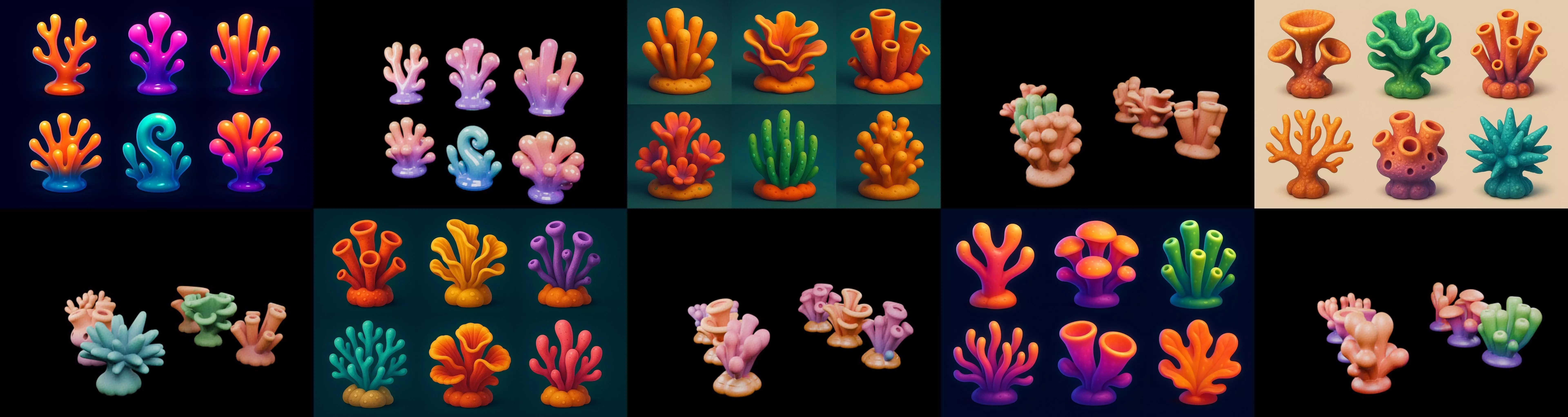 Aqua Life bundle 5 pack 100 glb 3D model_18