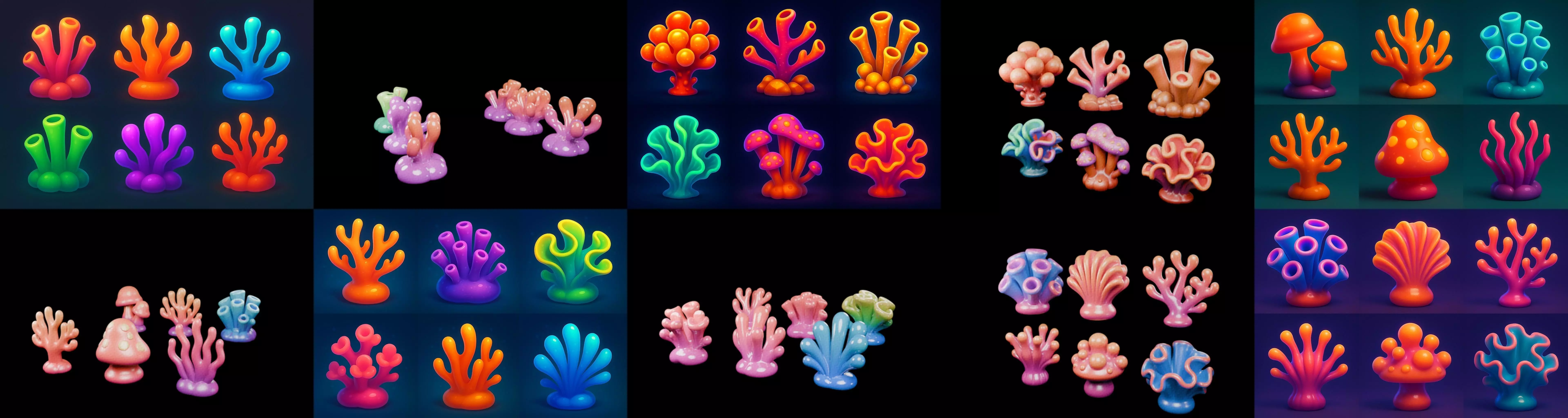 Aqua Life bundle 5 pack 100 glb 3D model_2