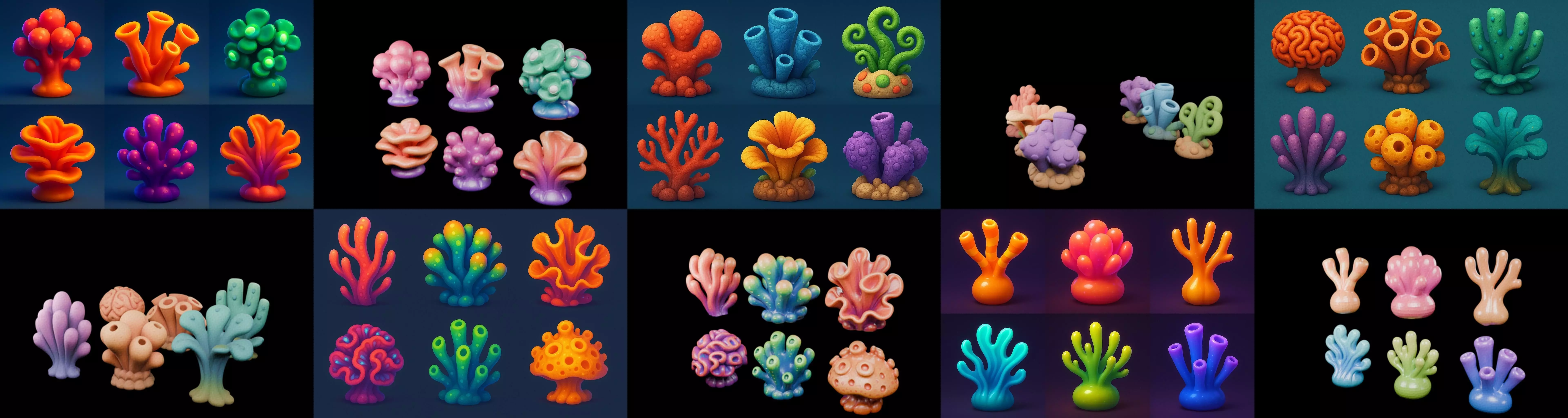 Aqua Life bundle 5 pack 100 glb 3D model_7