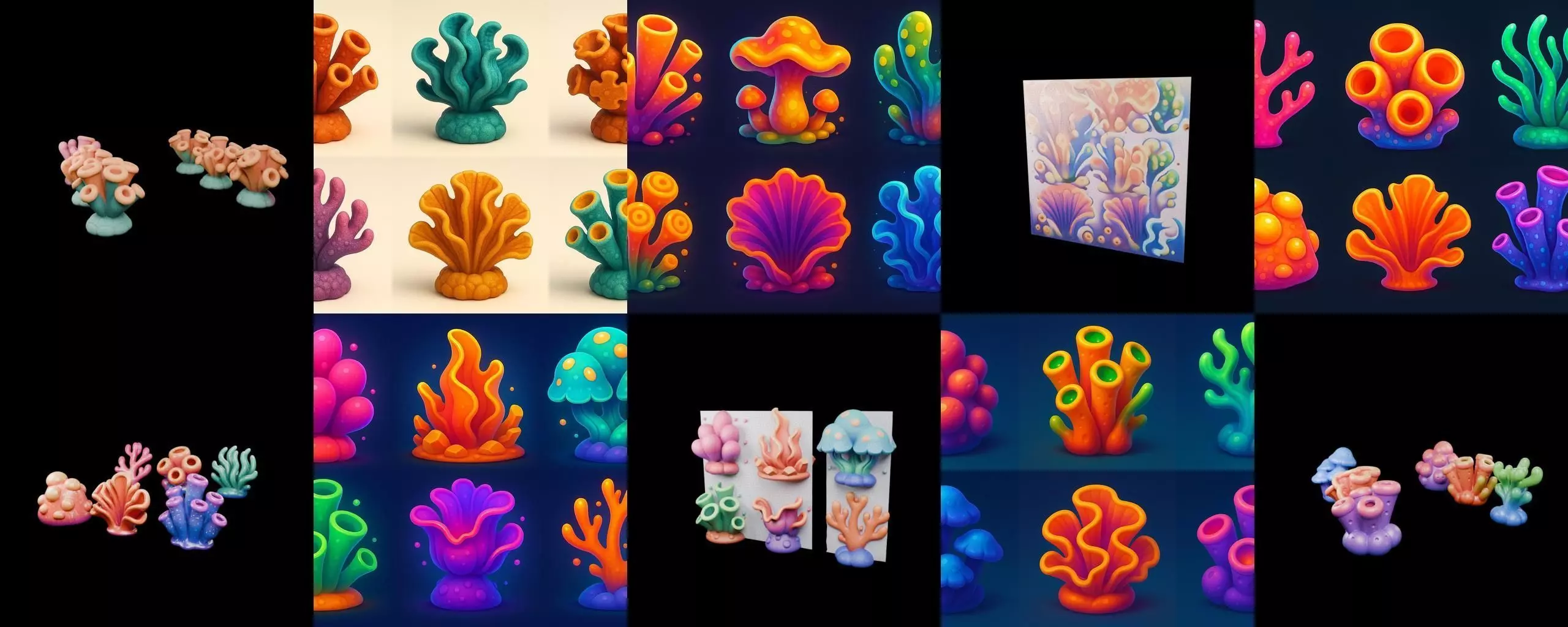 Aqua Life bundle 5 pack 100 glb 3D model_12