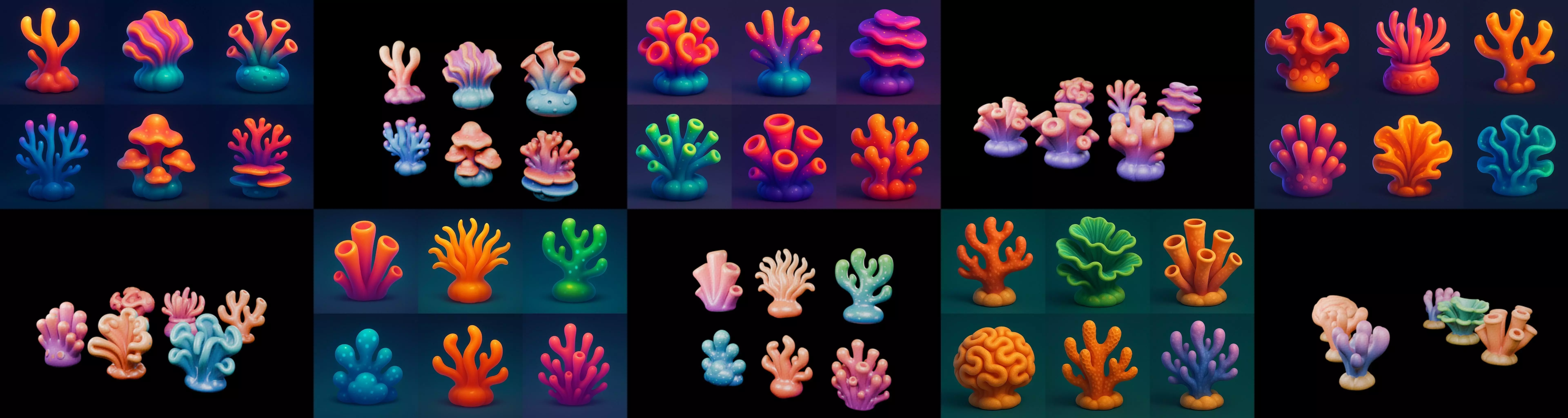 Aqua Life bundle 5 pack 100 glb 3D model_11