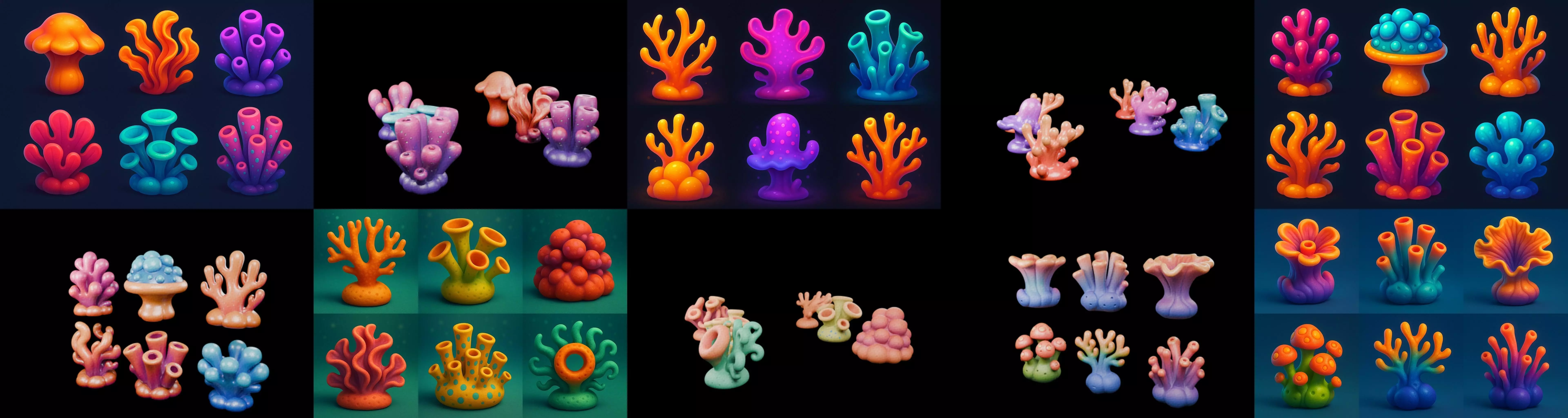 Aqua Life bundle 5 pack 100 glb 3D model_6