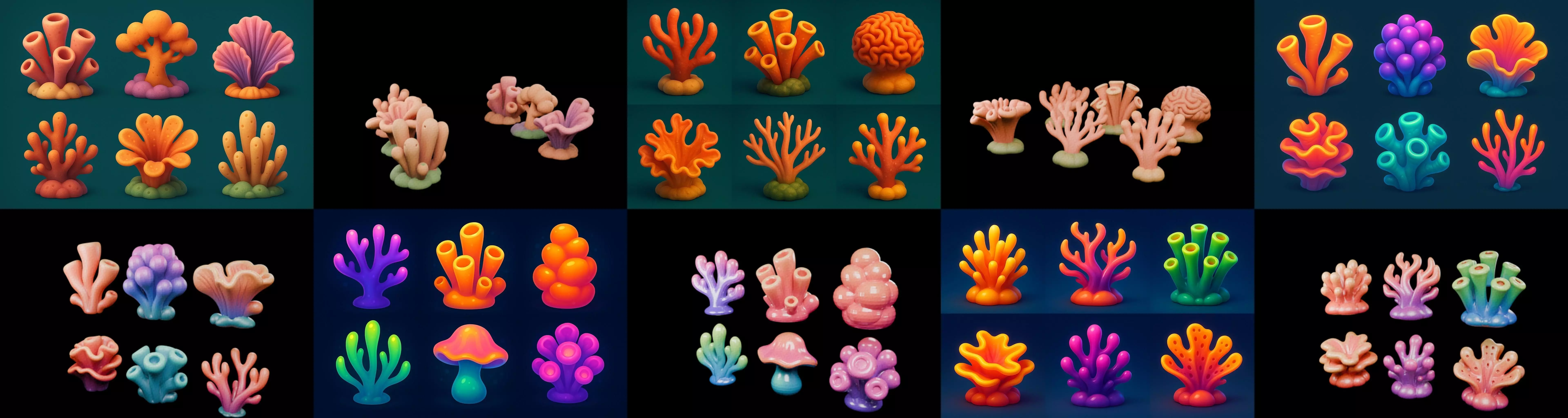 Aqua Life bundle 5 pack 100 glb 3D model_8