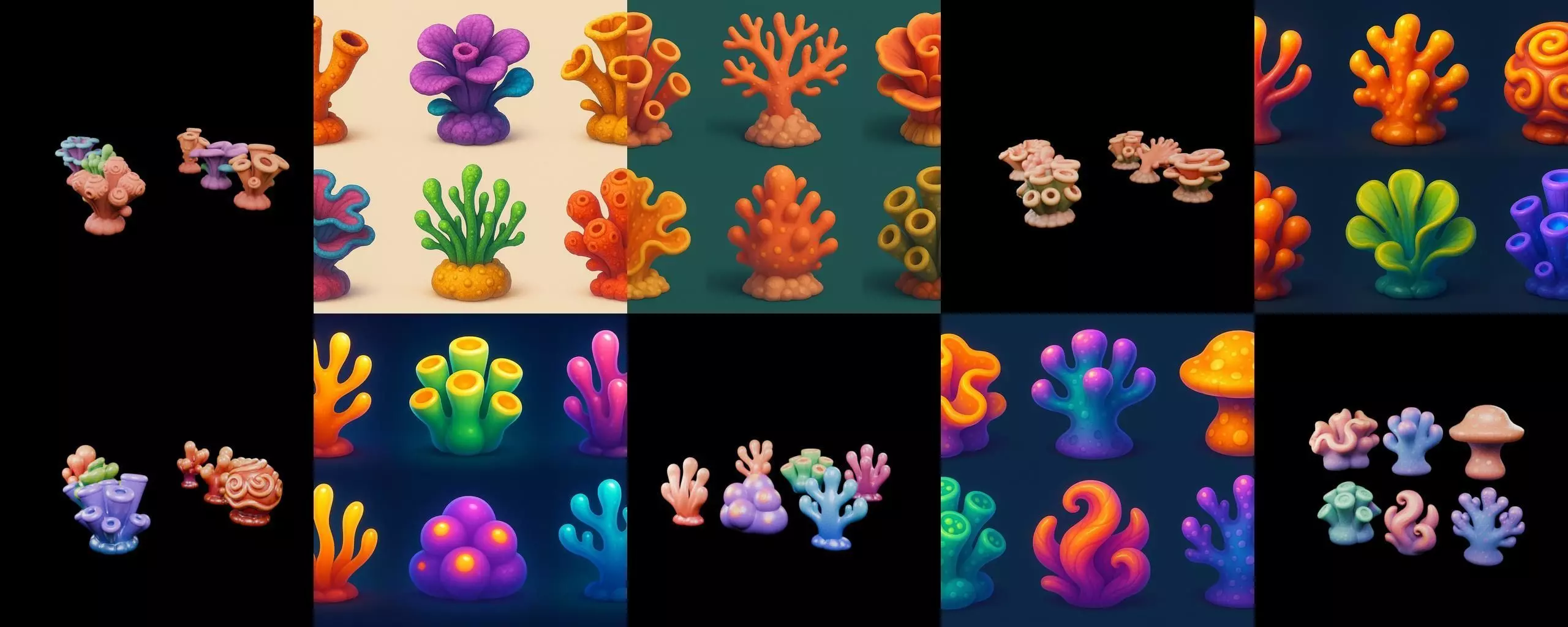 Aqua Life bundle 5 pack 100 glb 3D model_14