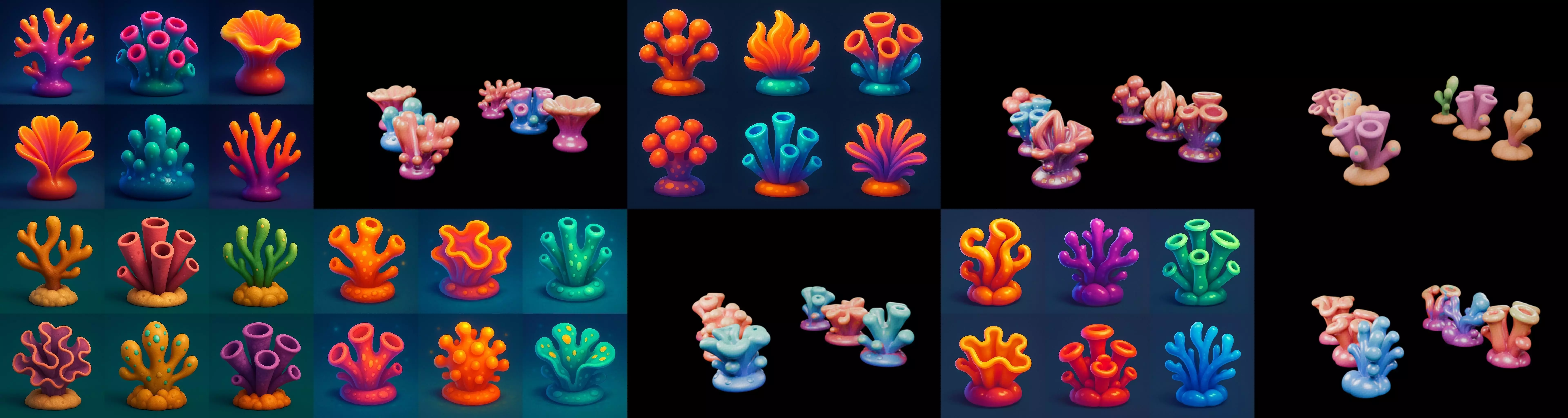 Aqua Life bundle 5 pack 100 glb 3D model_9