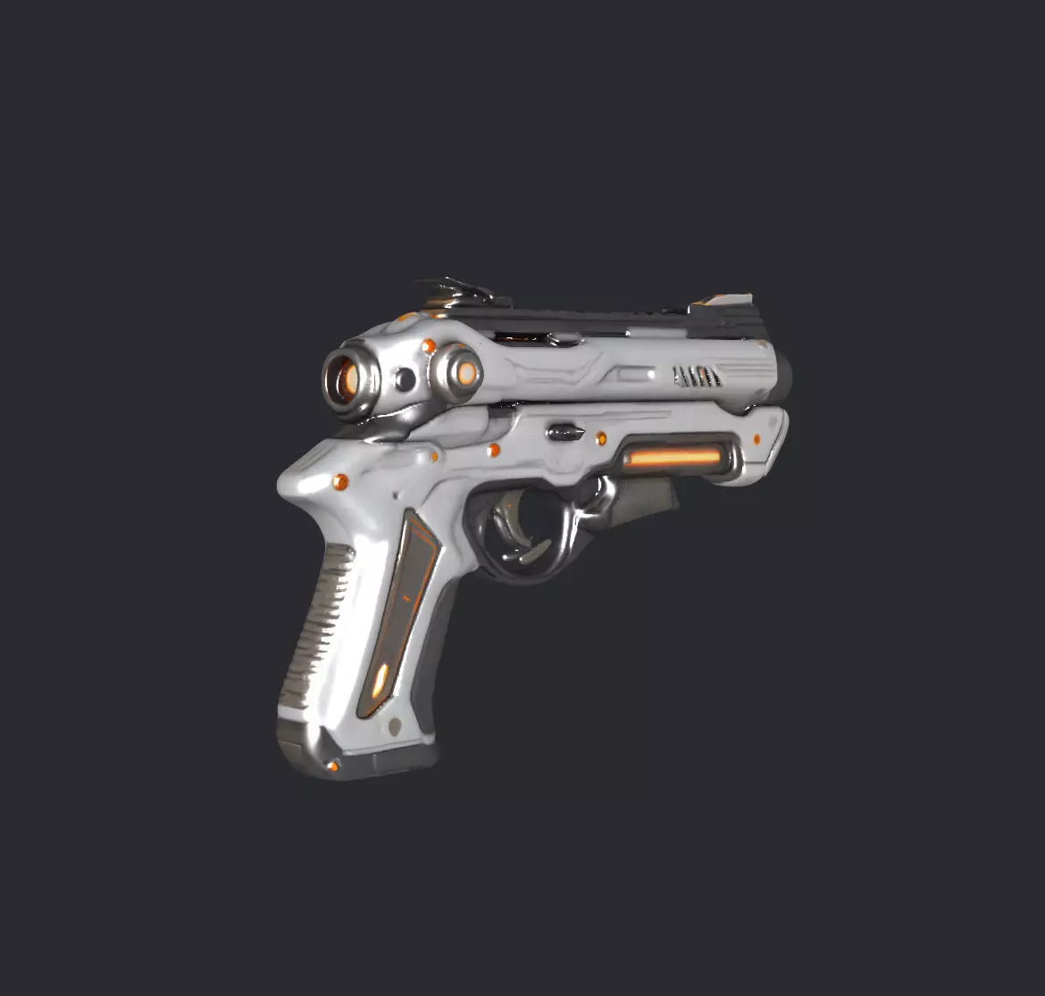 Futuristic Blast Gun 3D model_0