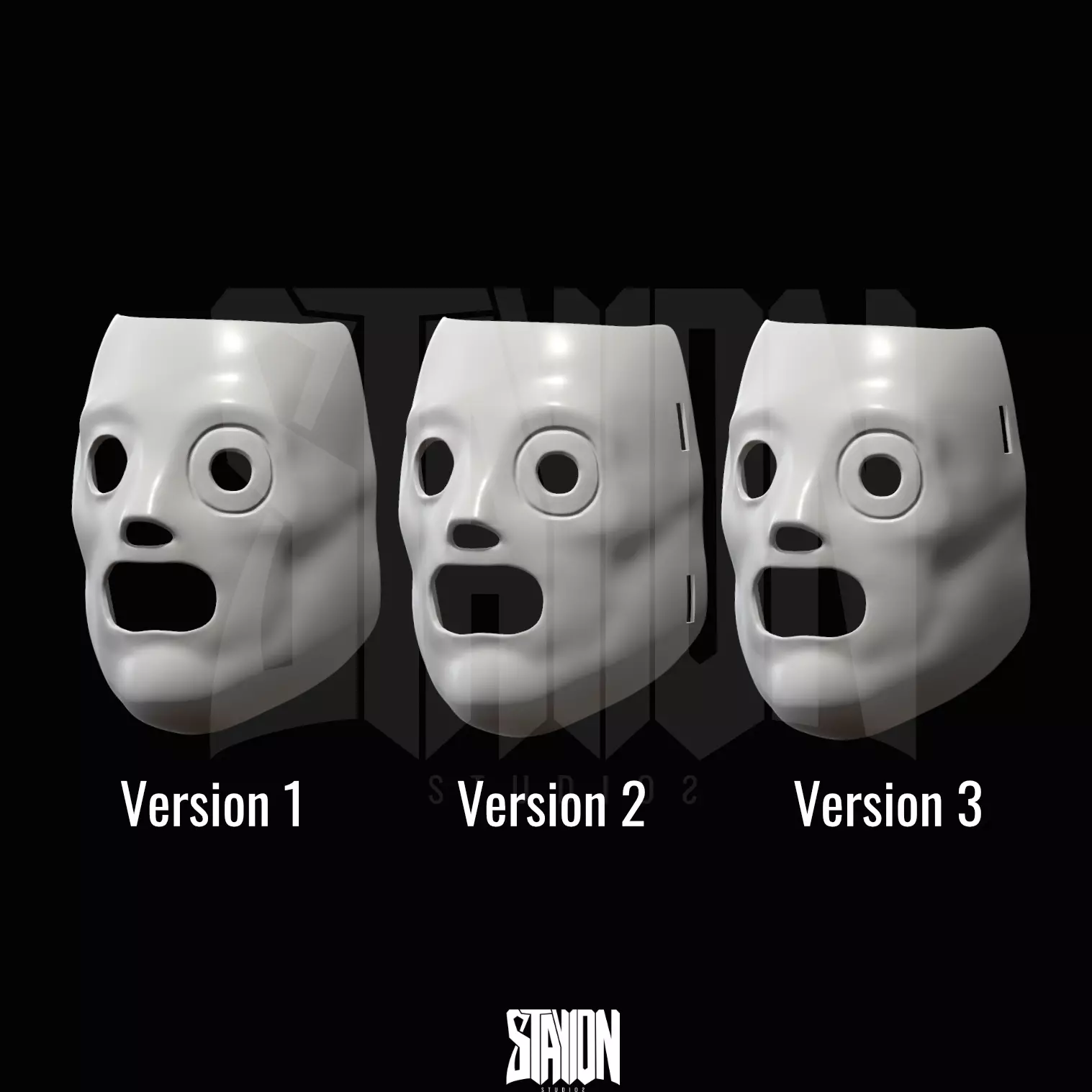 Slipknot Inspired AHIG Corey Taylor Half Mask 3D Printable File 3D print model_5