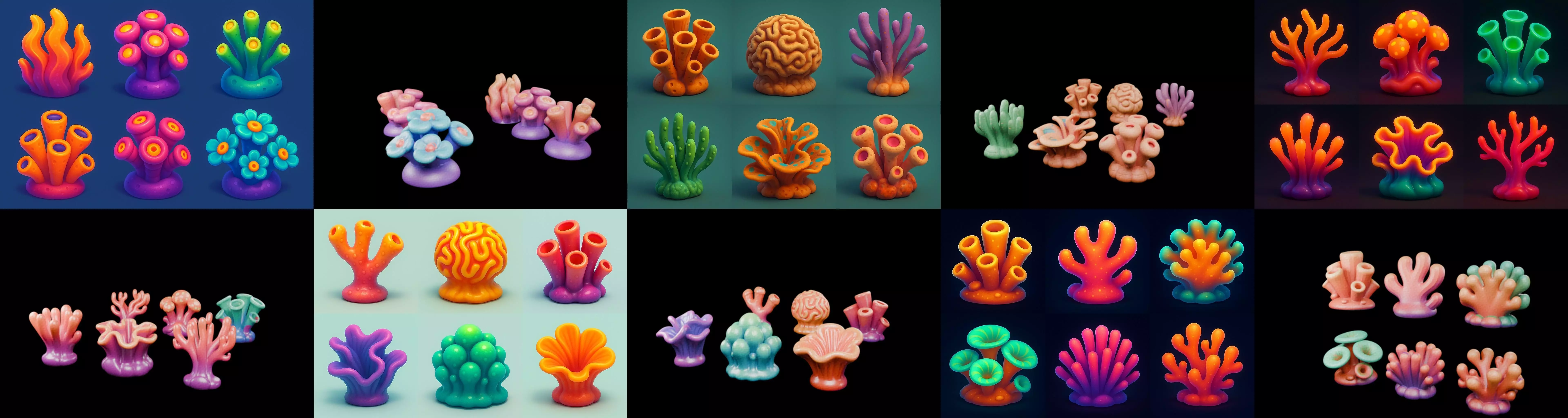Aqua Life bundle 11 pack 40 glb 3D model_1