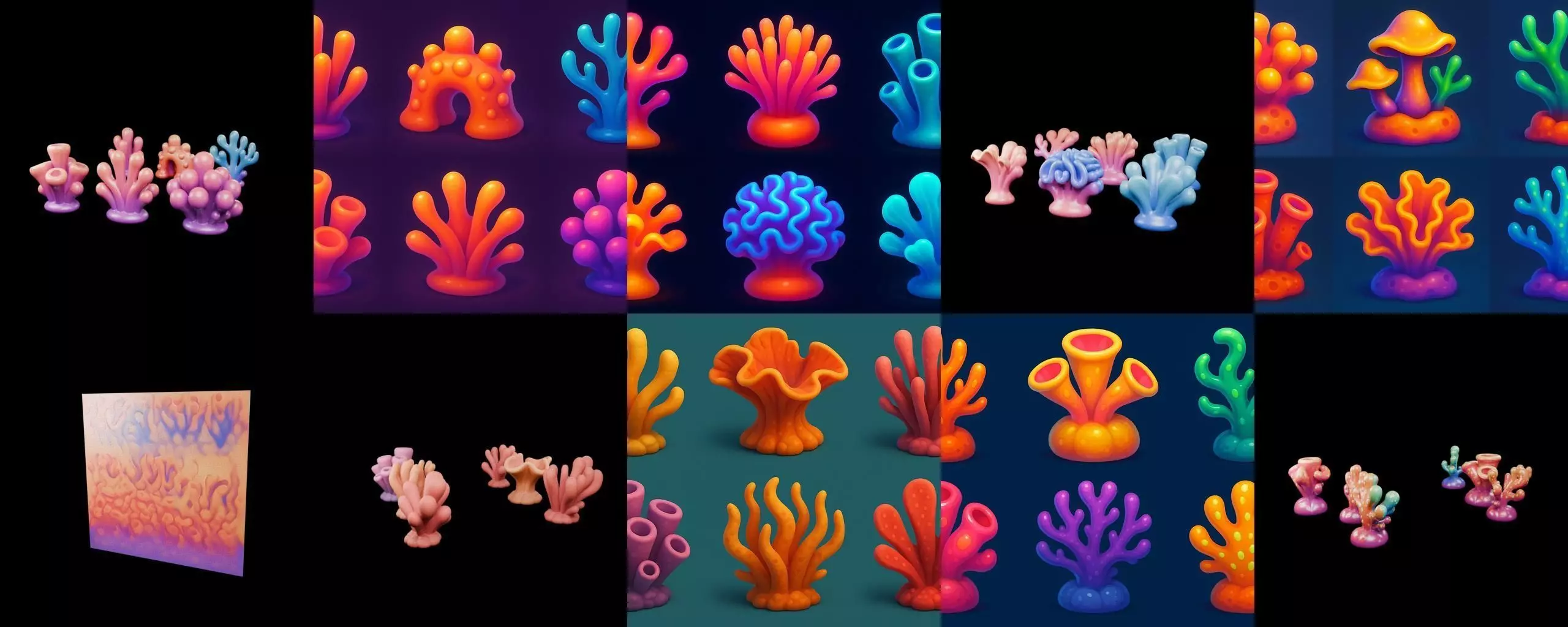 Aqua Life bundle 11 pack 40 glb 3D model_2