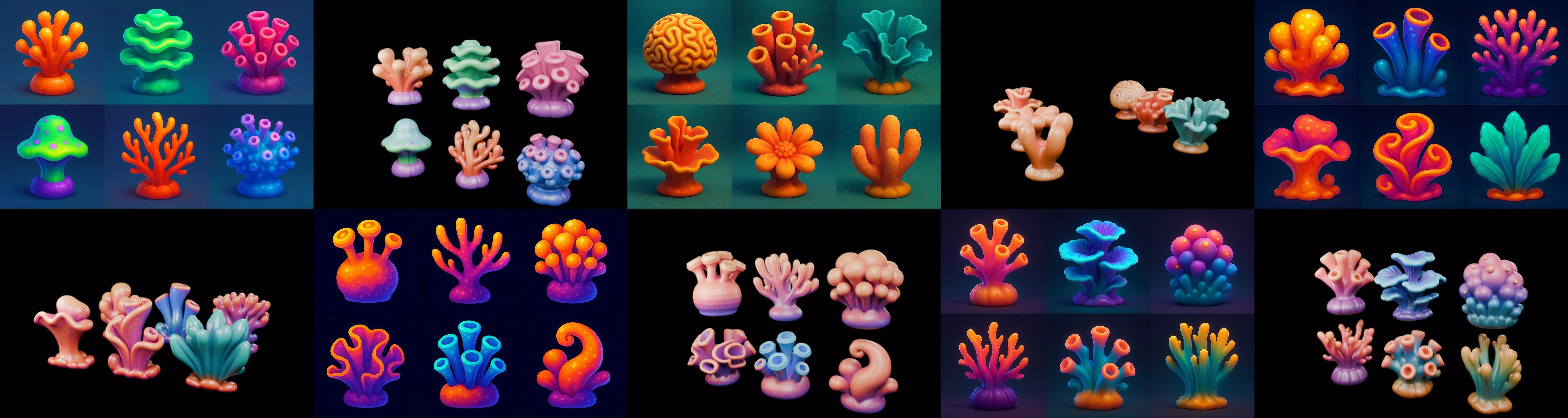 Aqua Life bundle 11 pack 40 glb 3D model_5