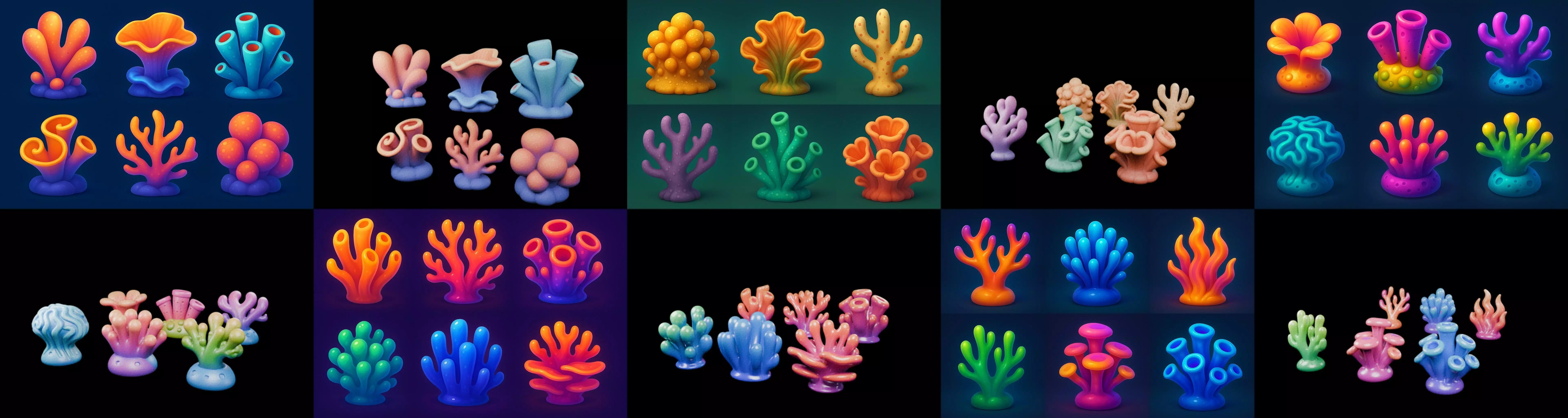 Aqua Life bundle 11 pack 40 glb 3D model_4