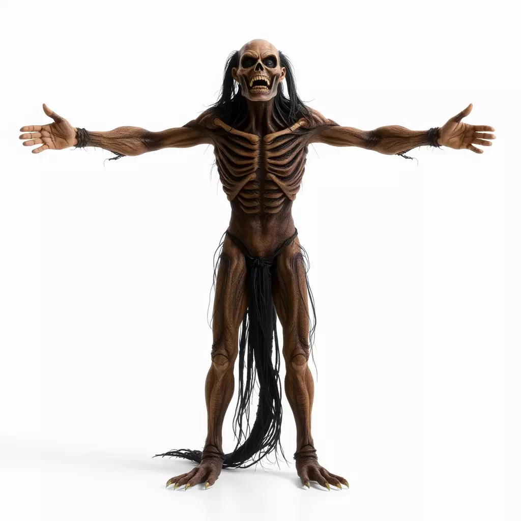 Skeletal Creature Model Pack with PBR Textures Low-poly 3D model_2