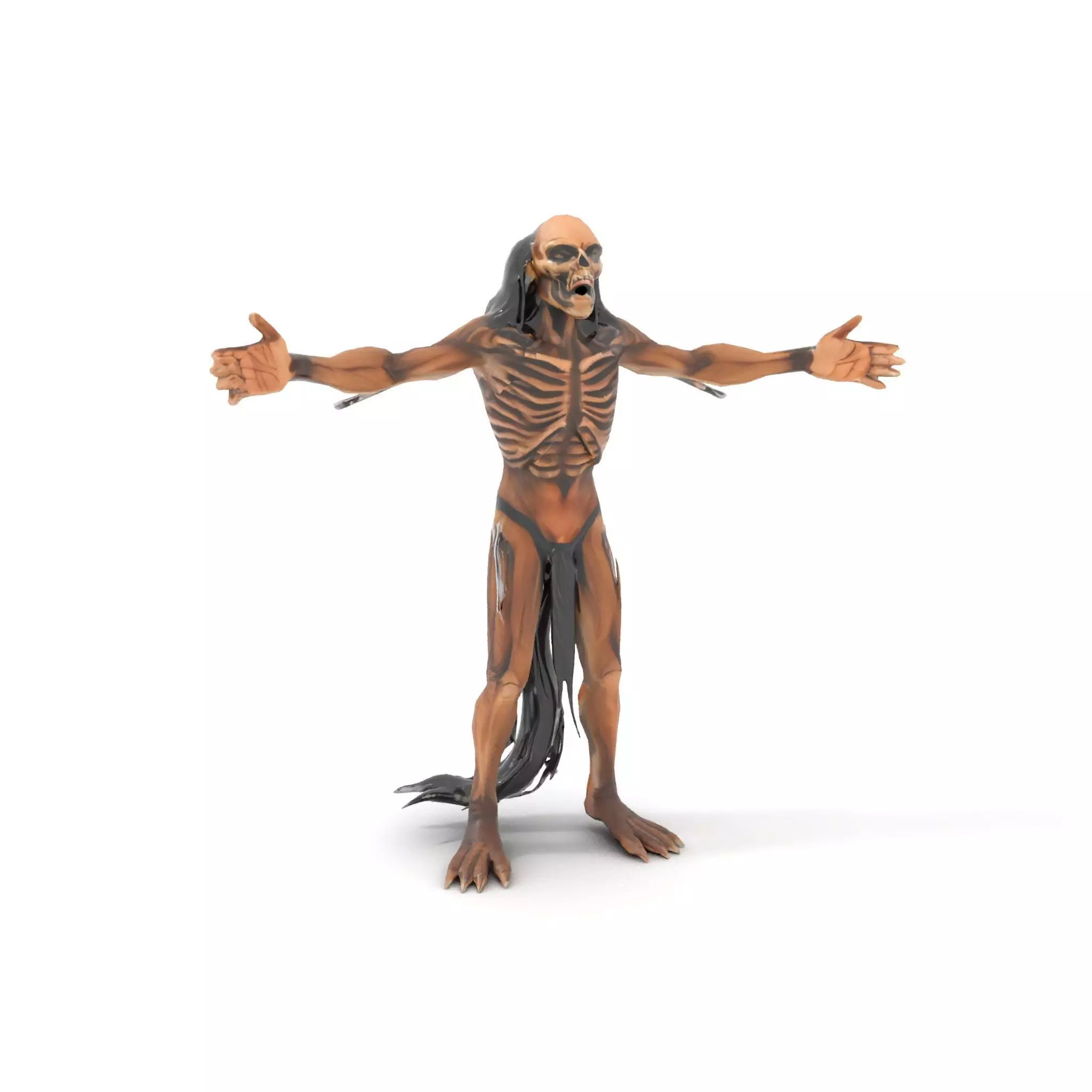 Skeletal Creature Model Pack with PBR Textures Low-poly 3D model_18
