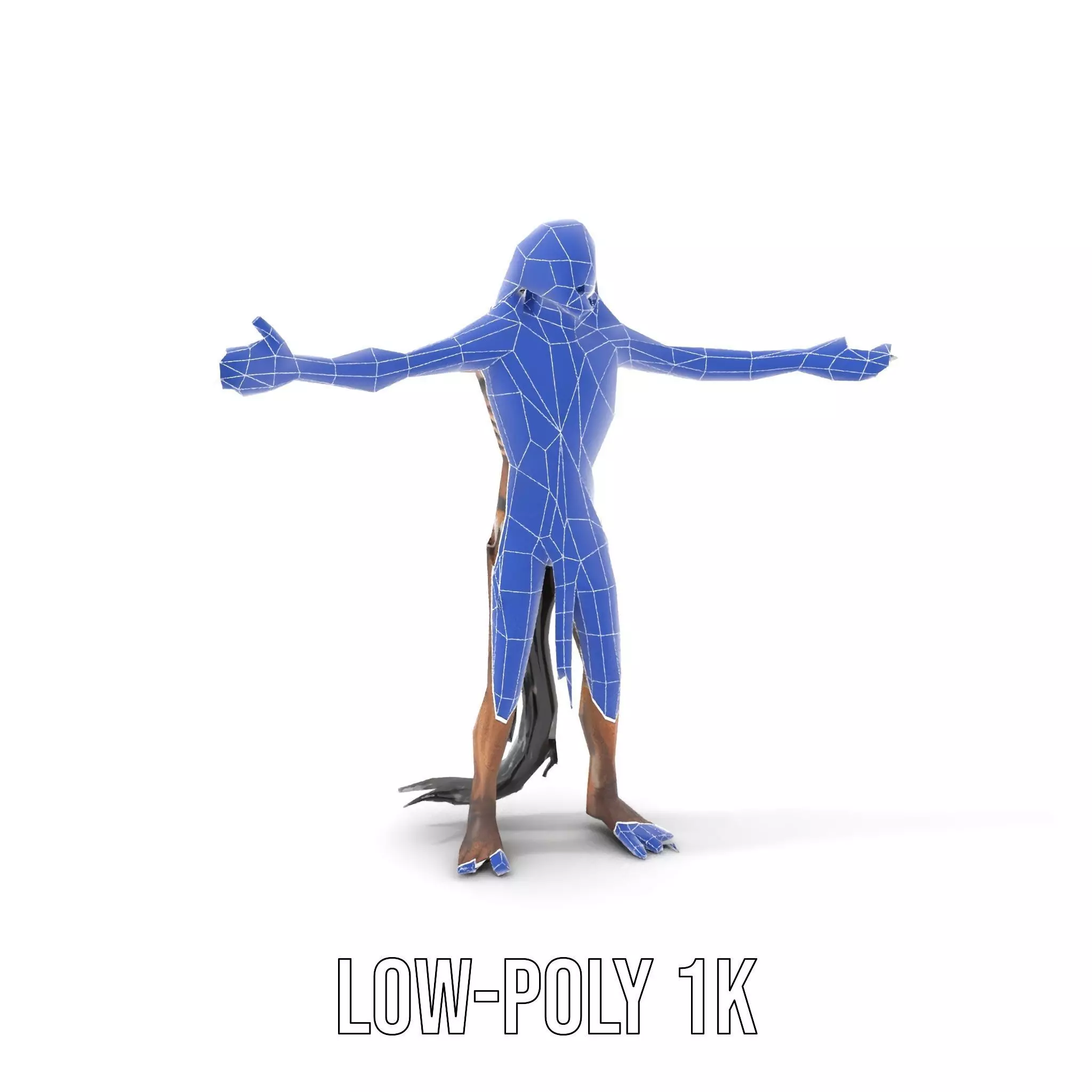 Skeletal Creature Model Pack with PBR Textures Low-poly 3D model_22