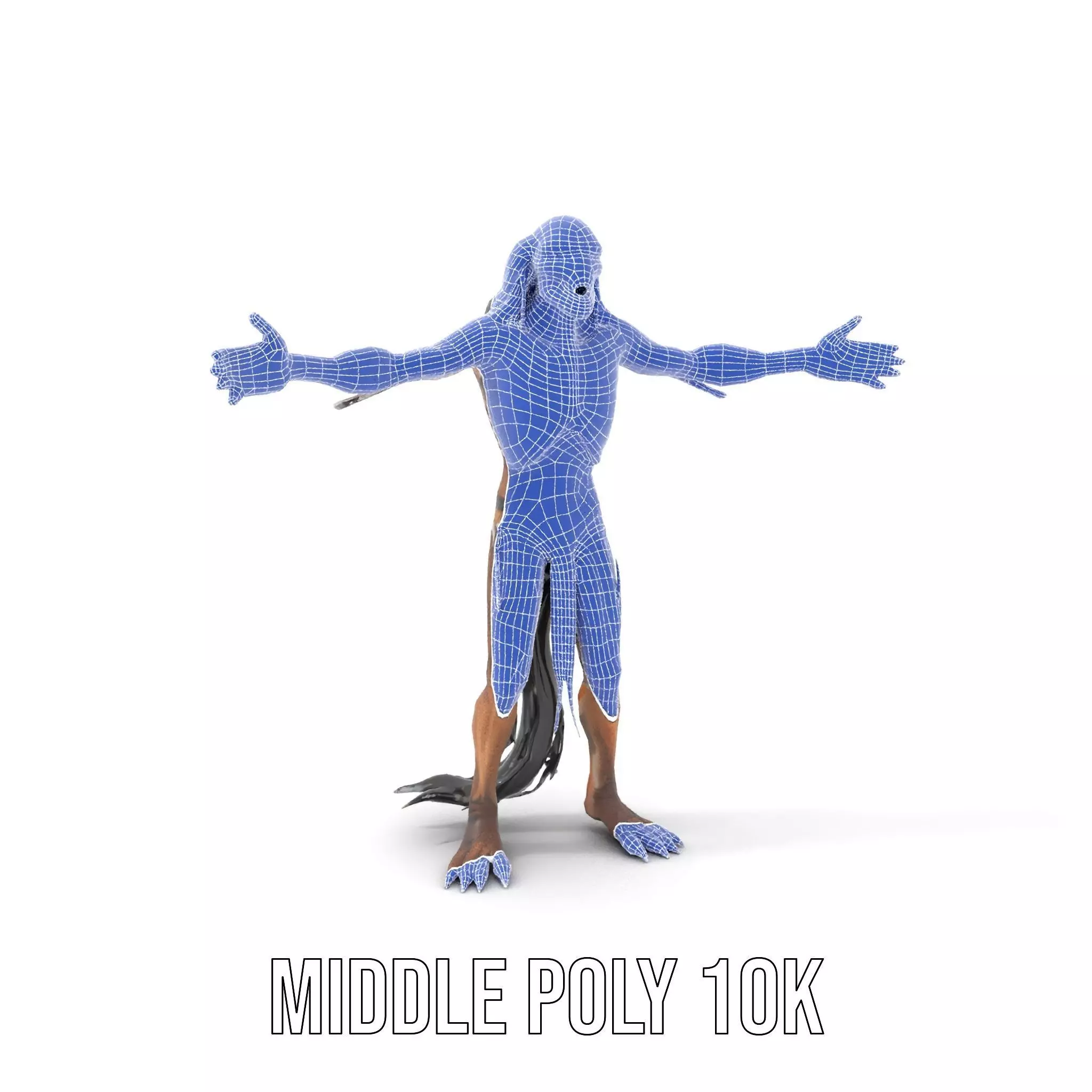 Skeletal Creature Model Pack with PBR Textures Low-poly 3D model_12