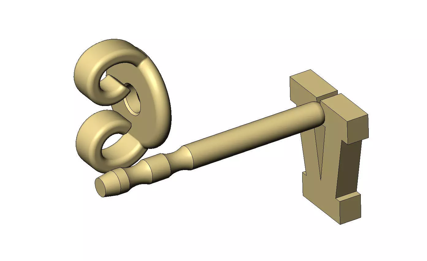 V letter varsity font stud earring 3D print model_9