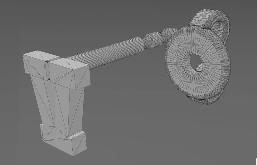 V letter varsity font stud earring 3D print model_13