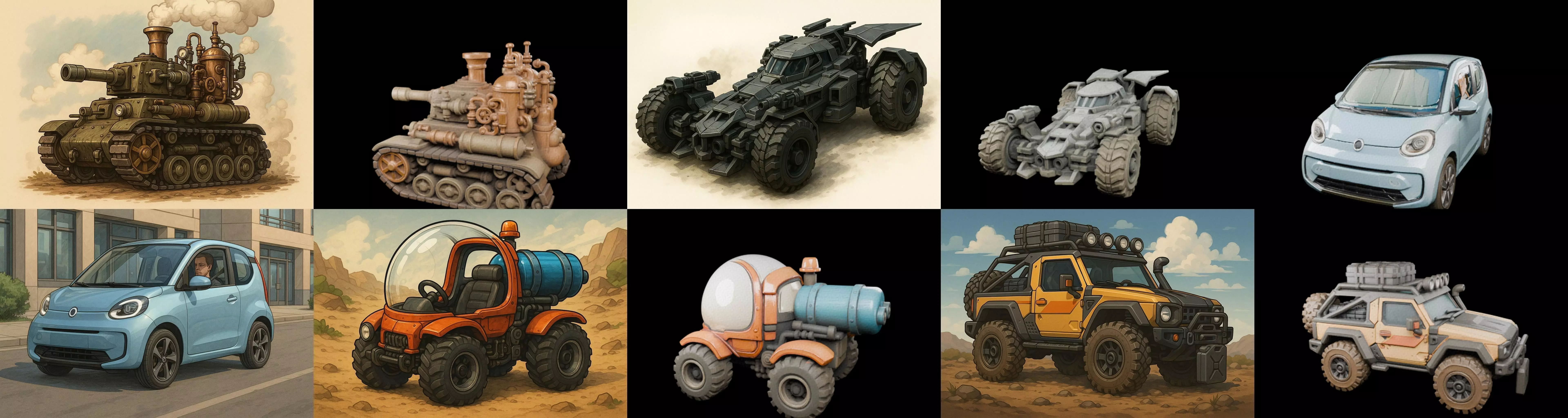 All terrain Cars bundle 9 pack 100 glb 3D model_9